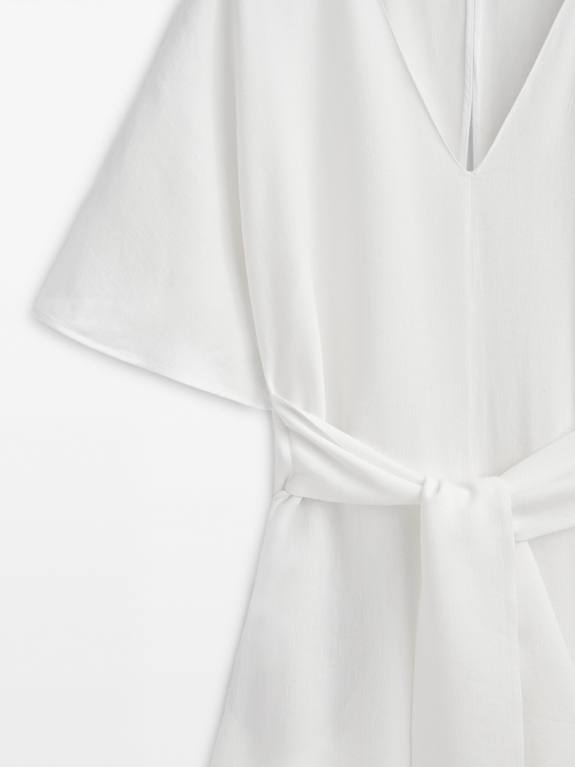 Massimo dutti jumpsuit white 2025