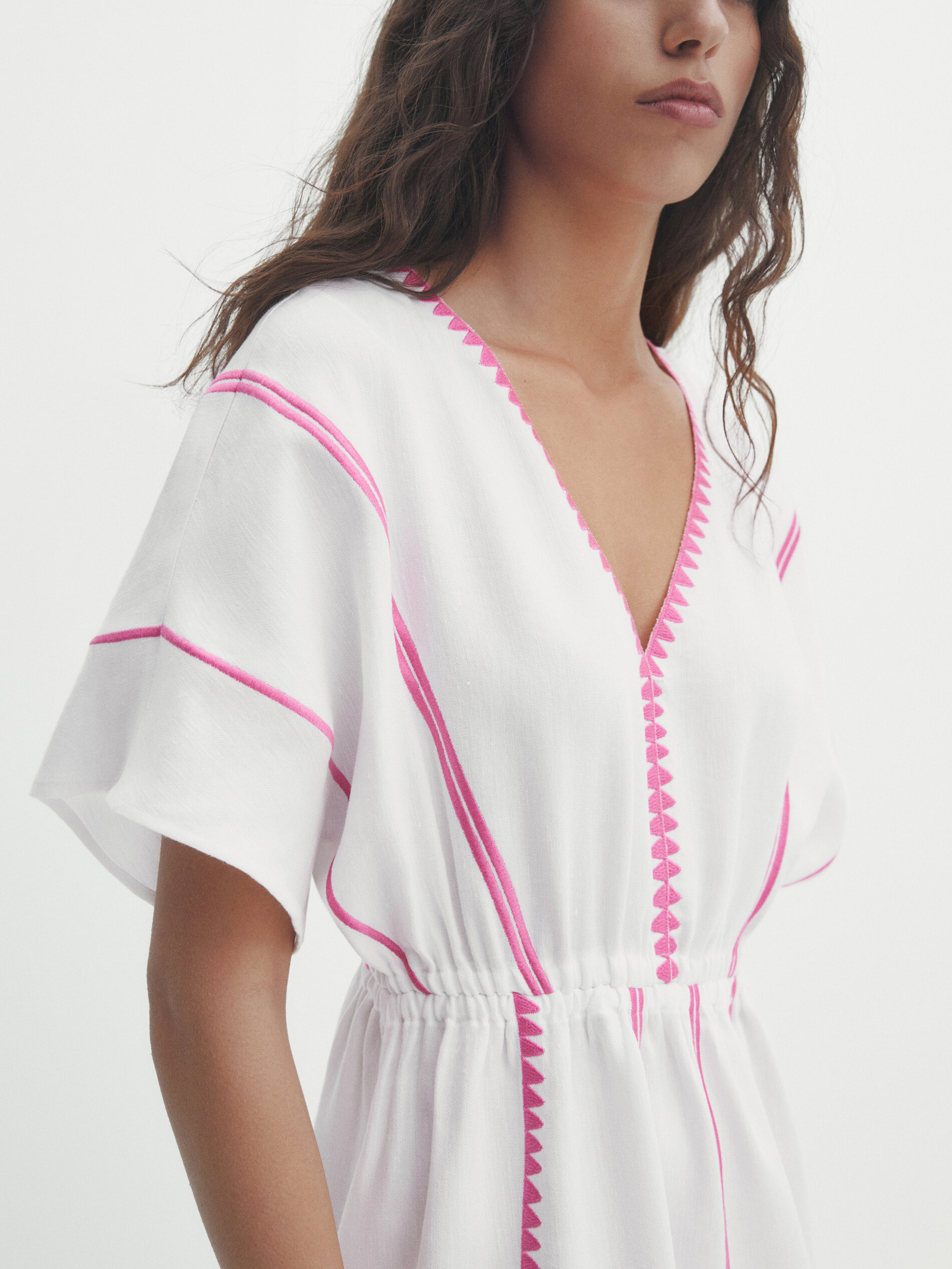 Vestido blanco massimo clearance dutti