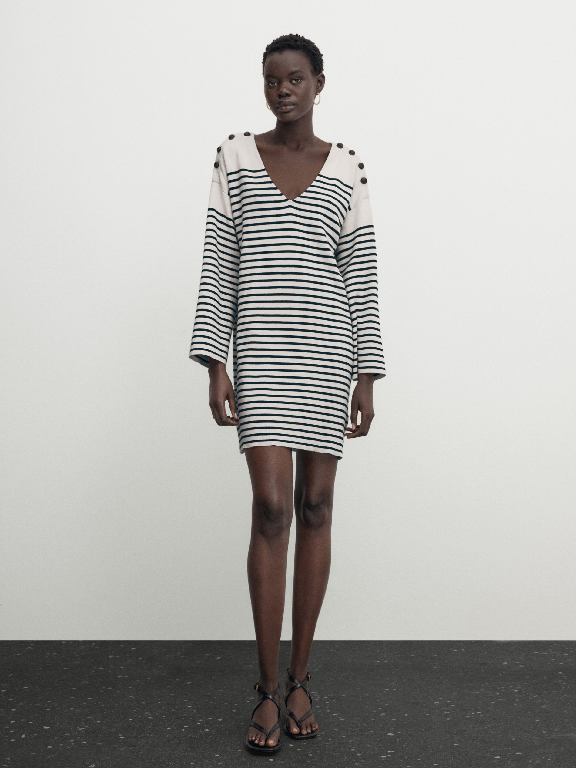 Witte tricot deals jurk
