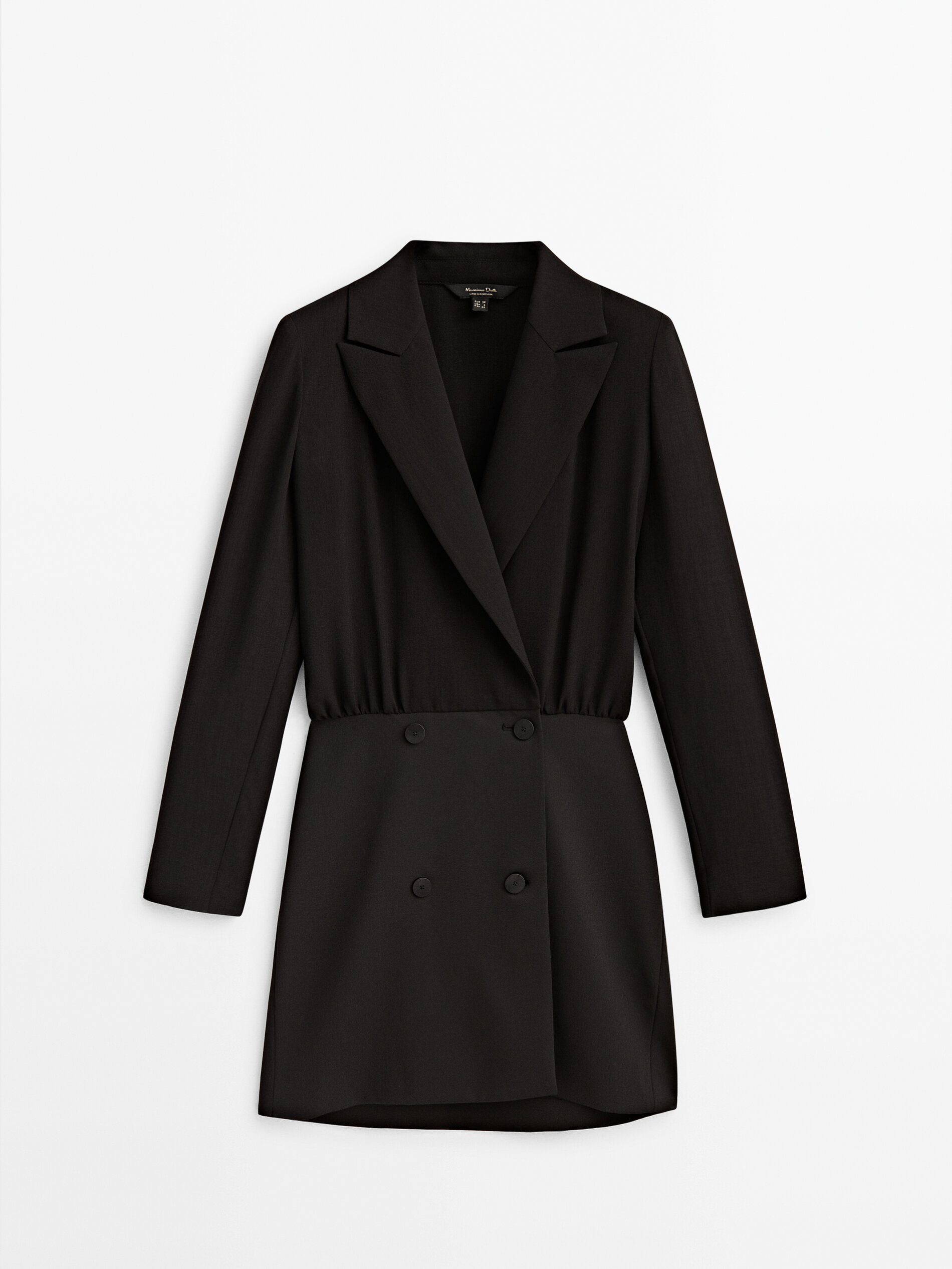 Blazer dress in contrast fabric