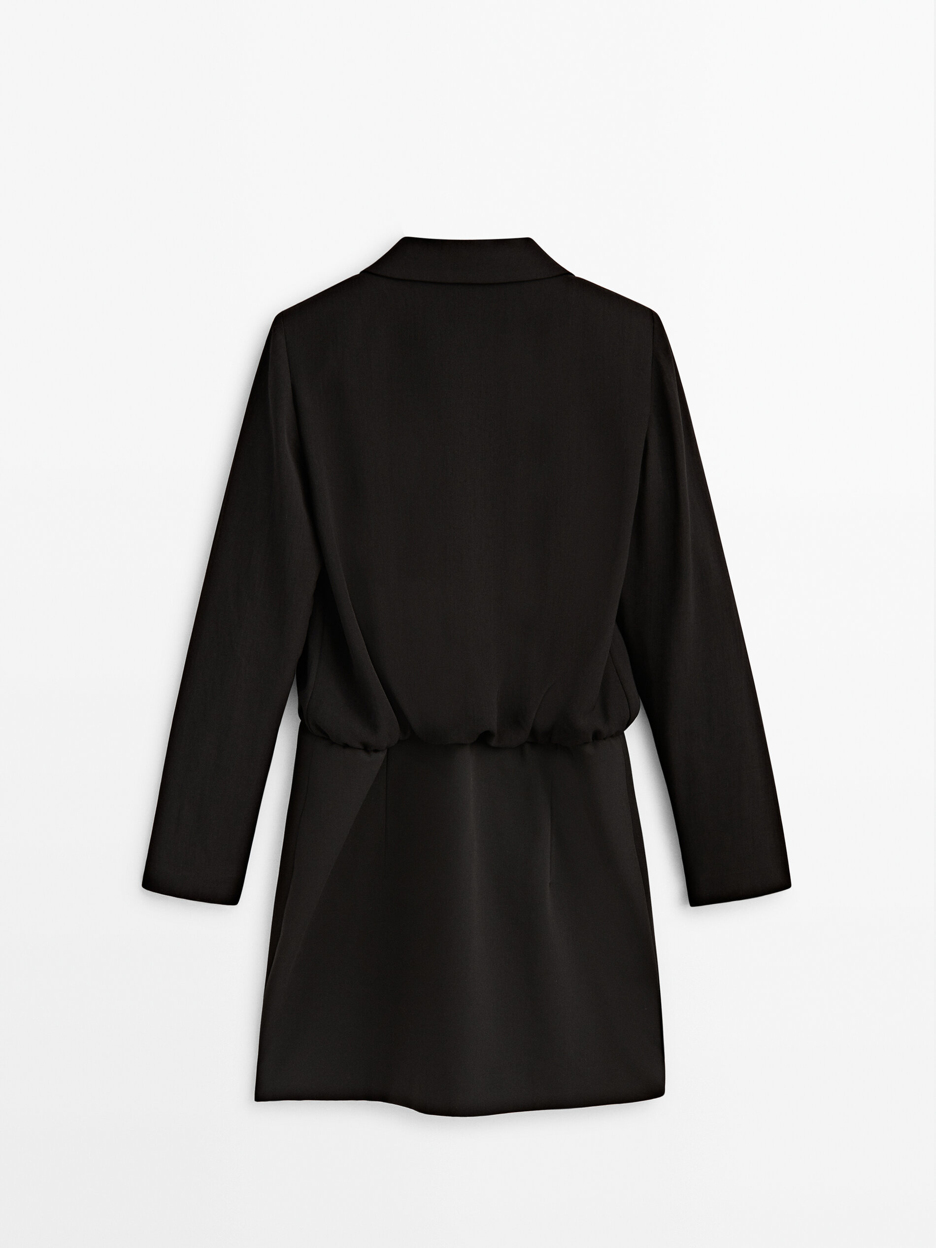 Massimo dutti black blazer dress deals