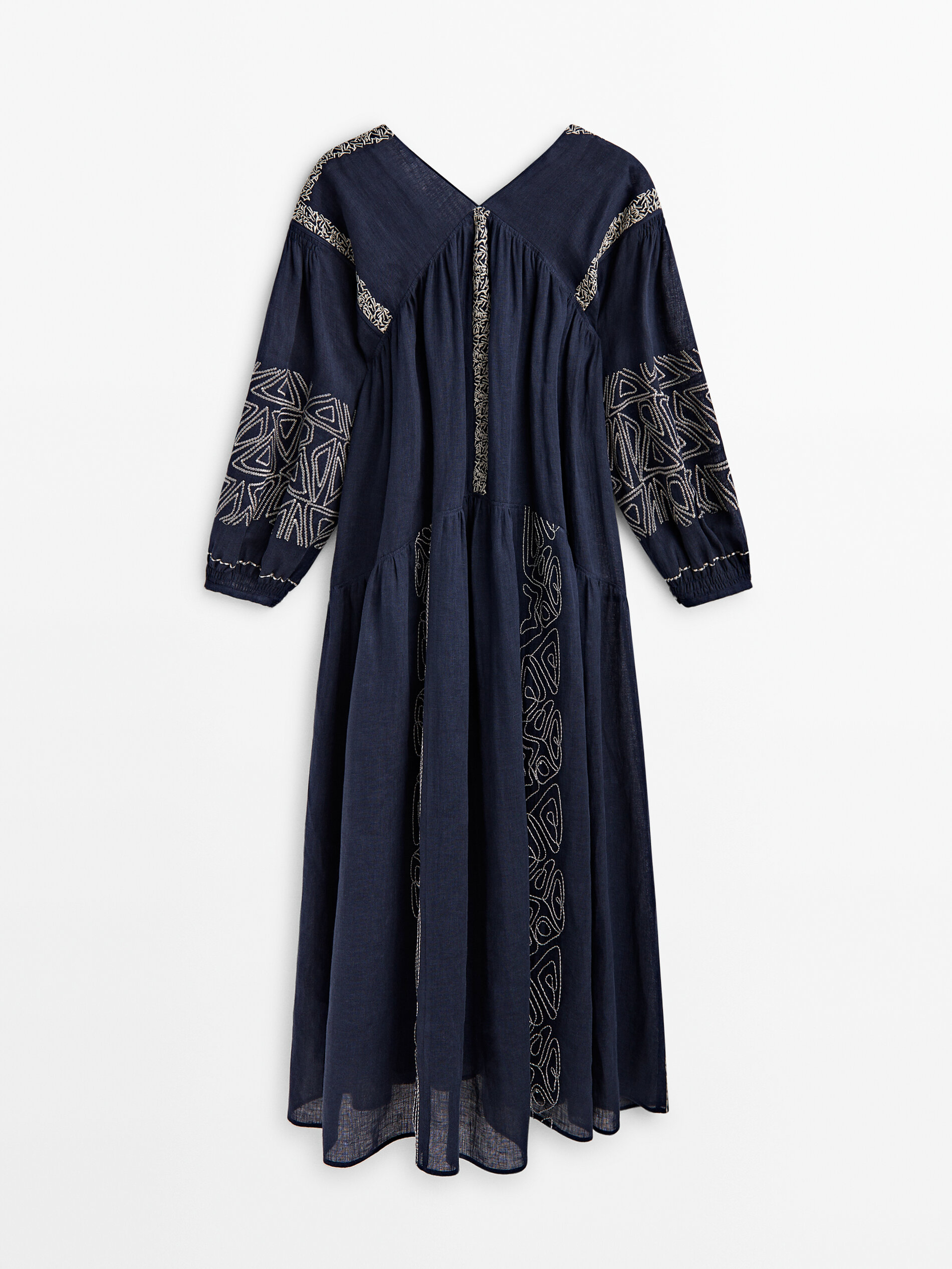 Light blue and dark blue combination dress sales