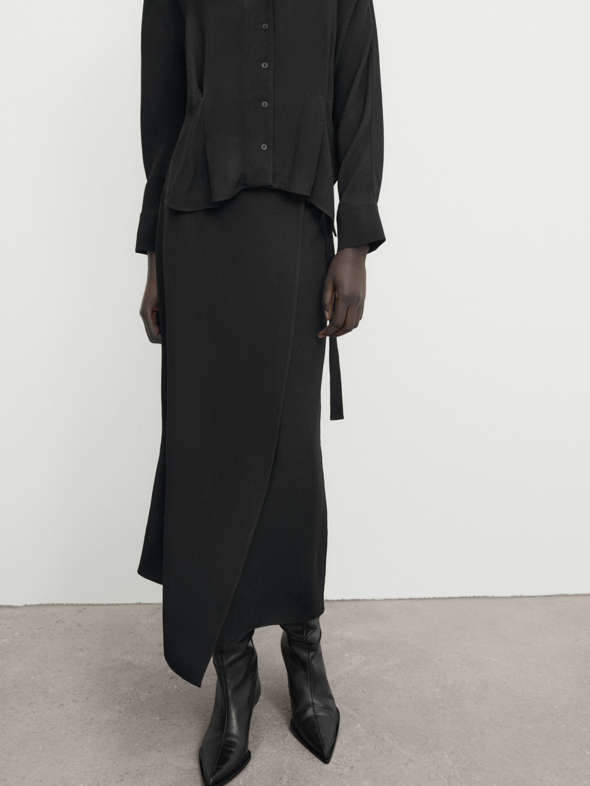 Robe chemise longue style par o Noir Habill Robes Et