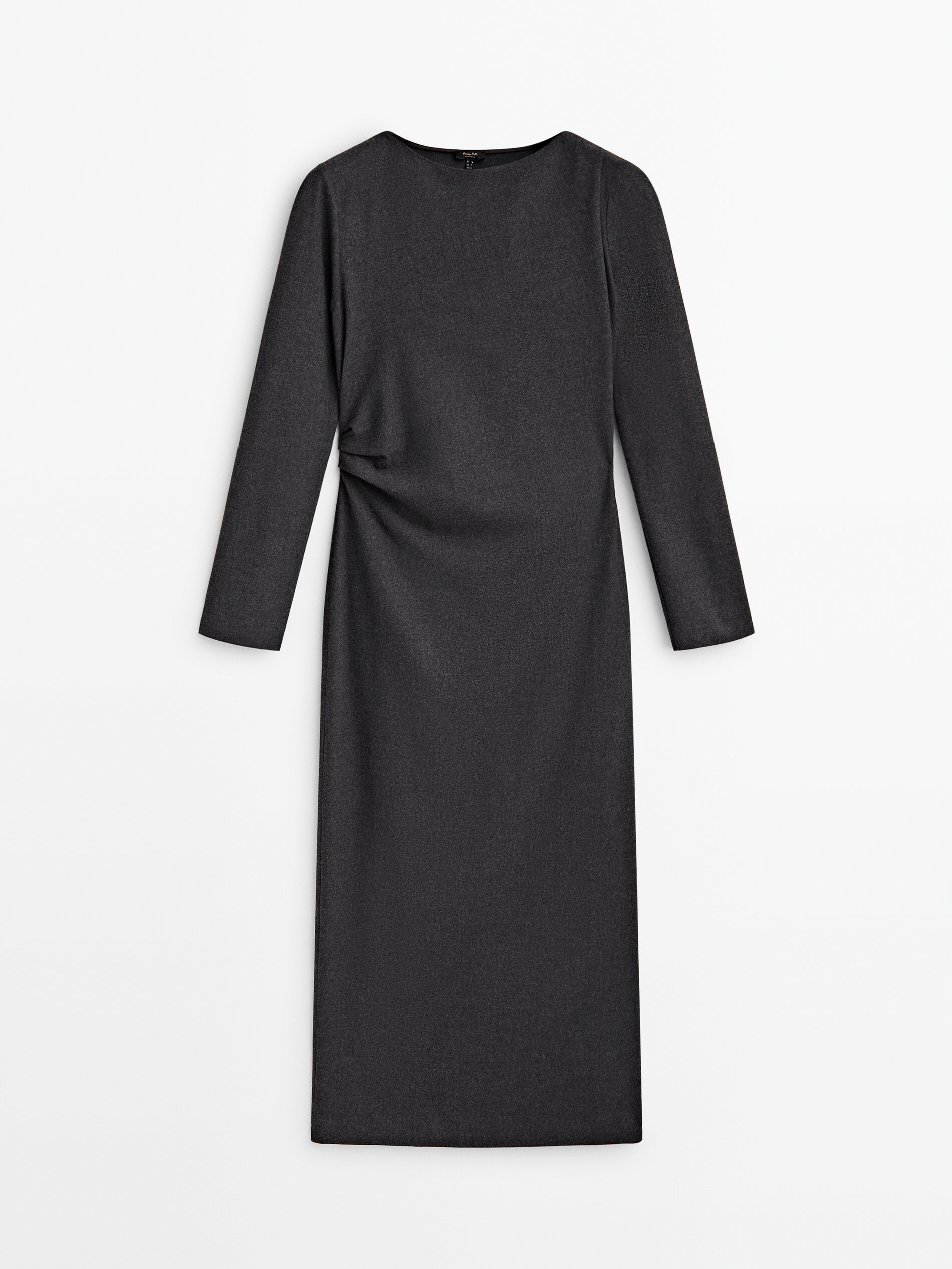 Vestito midi discount maniche lunghe