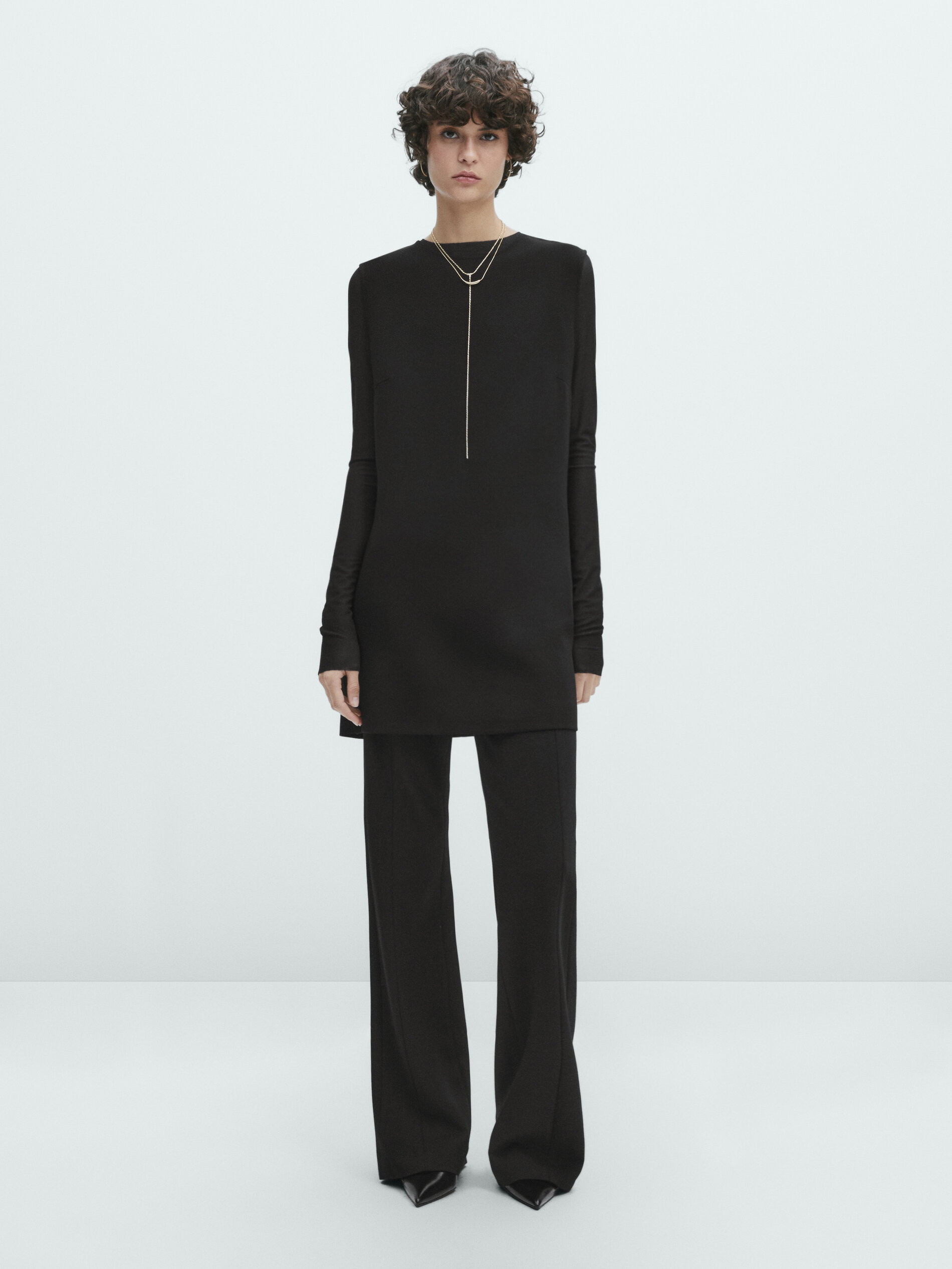 Short sleeveless black dress Black Smart Dresses And