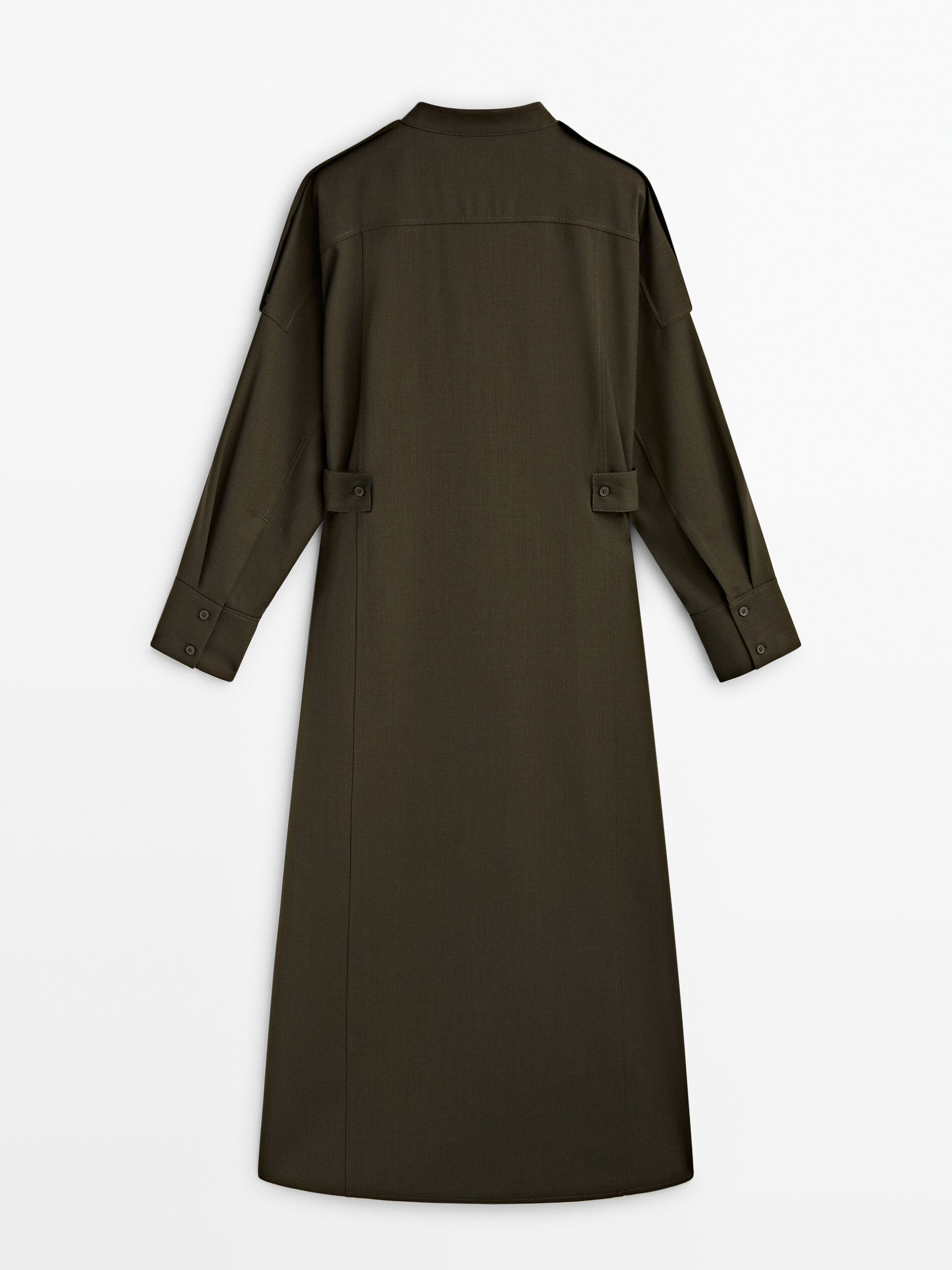 Vestido camisero best sale massimo dutti