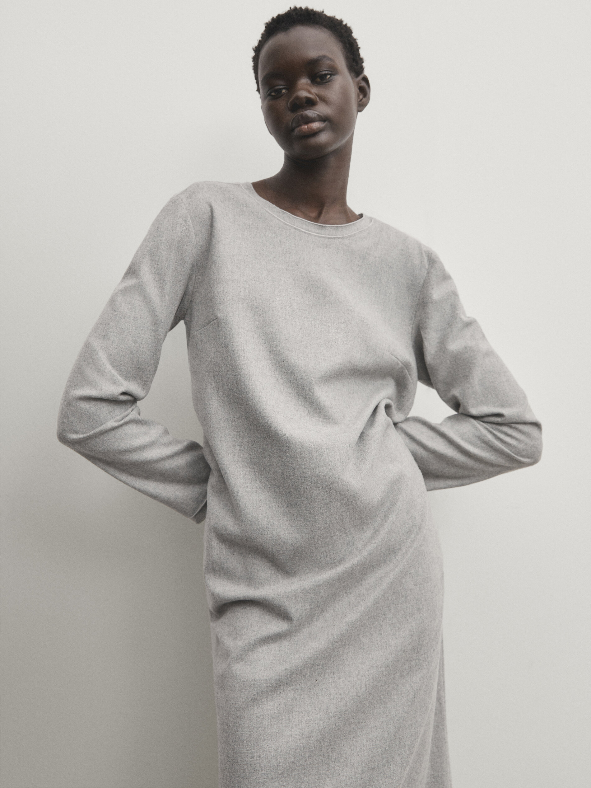 Massimo dutti deals wool dress