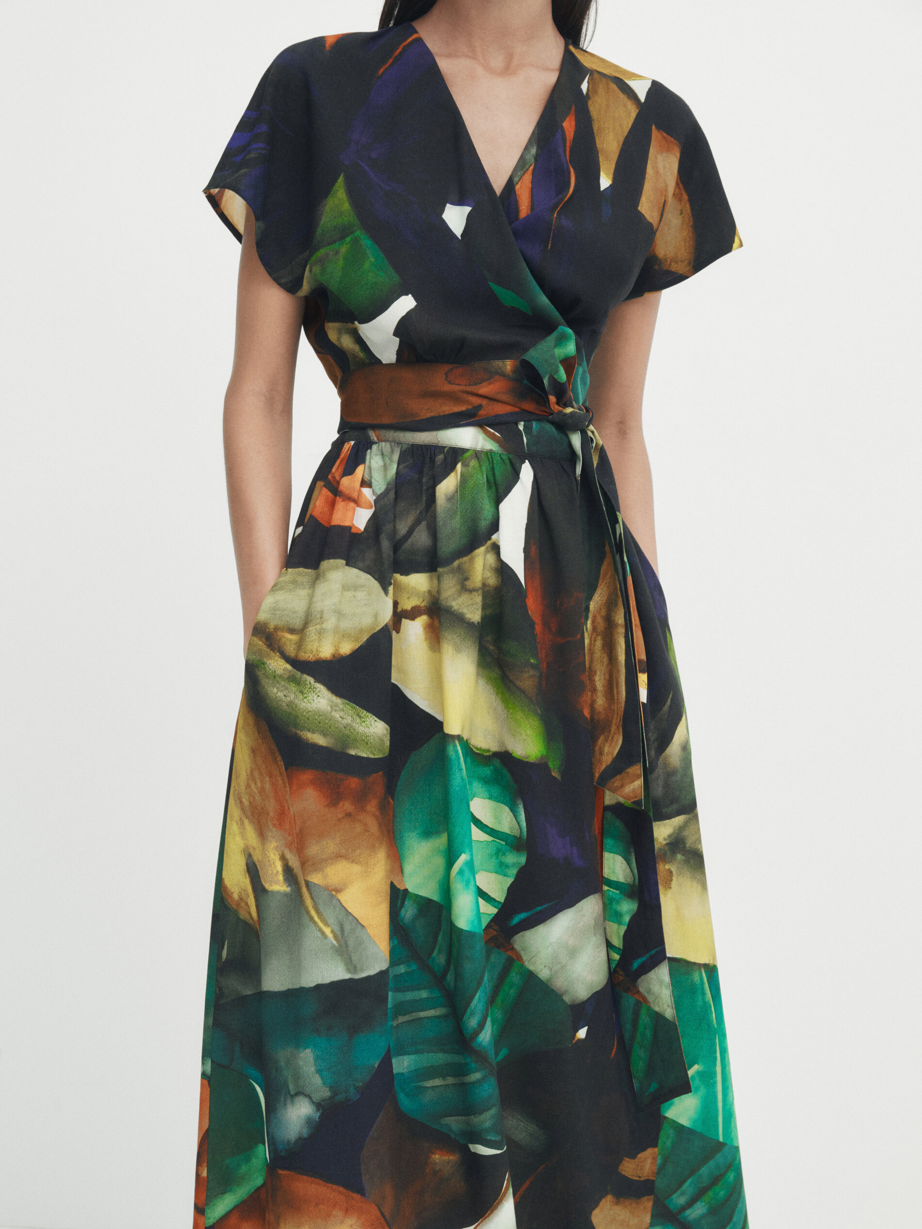 Vestido estampado massimo dutti cheap