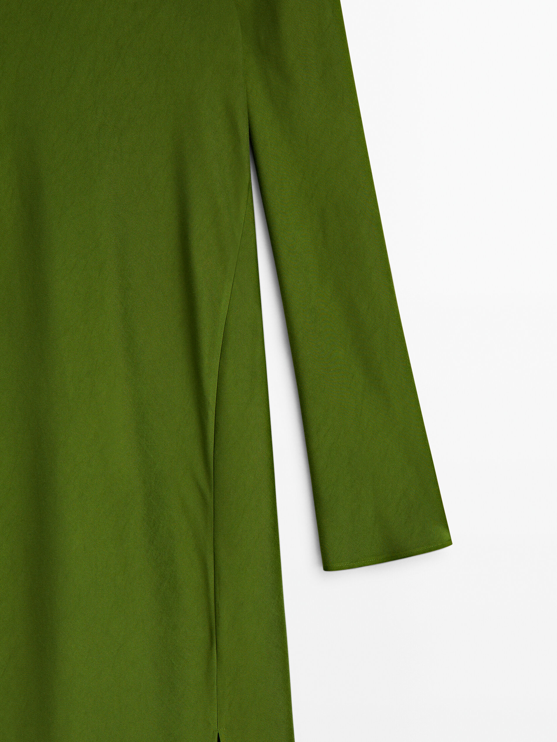 Vestido verde massimo dutti cheap