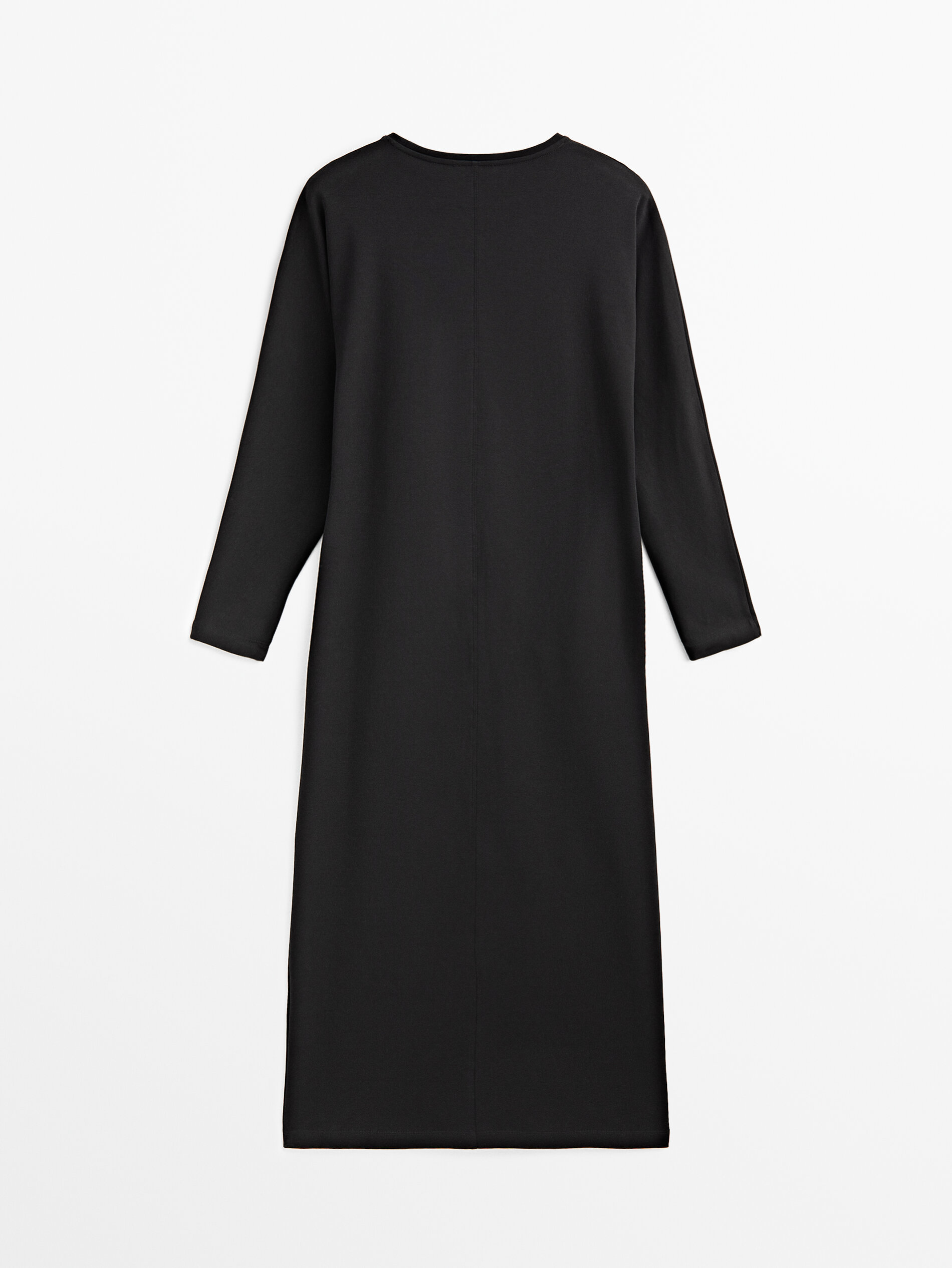 Black dress massimo dutti hot sale
