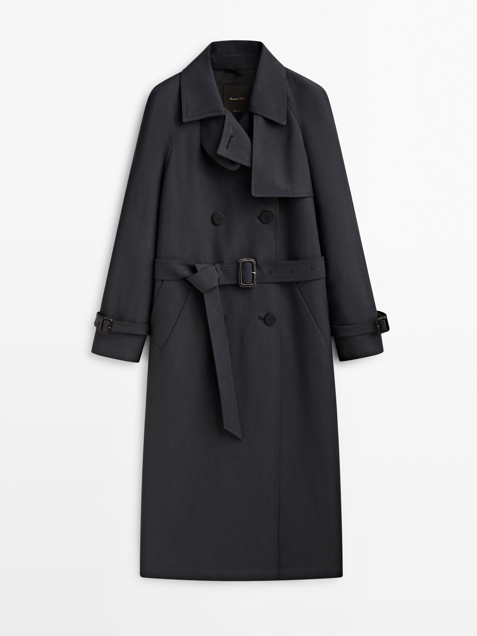 Trench coat with belt