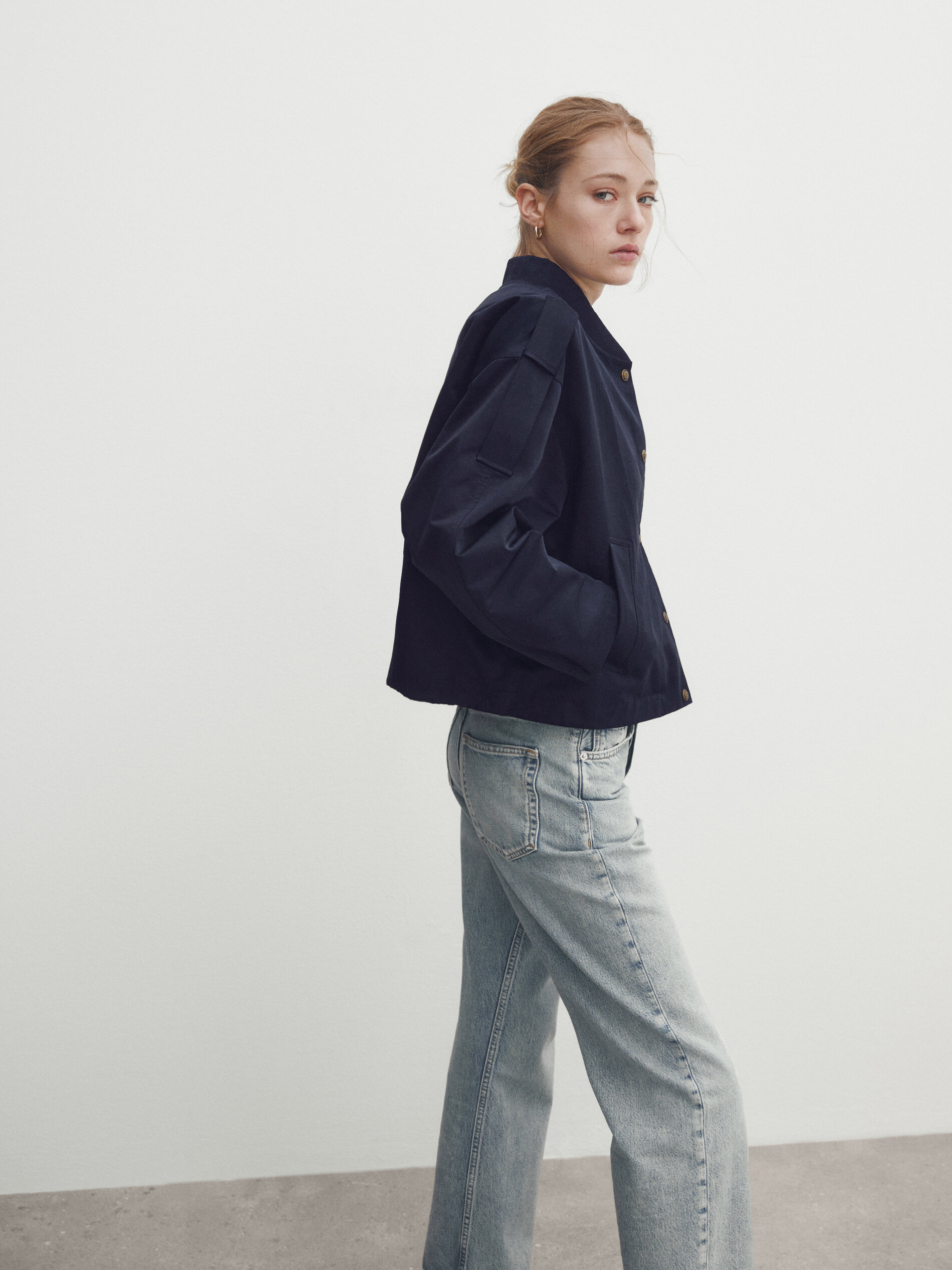 Massimo dutti blue jacket sale