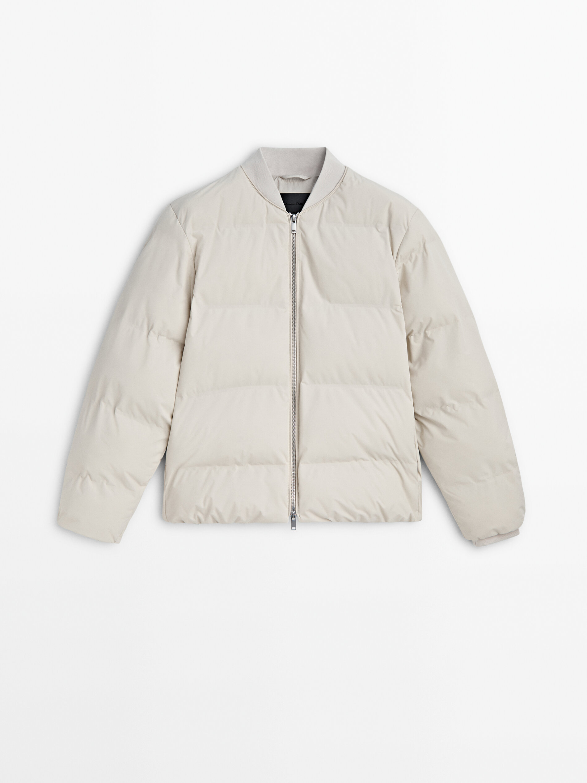 White quilted sales bomber jacket