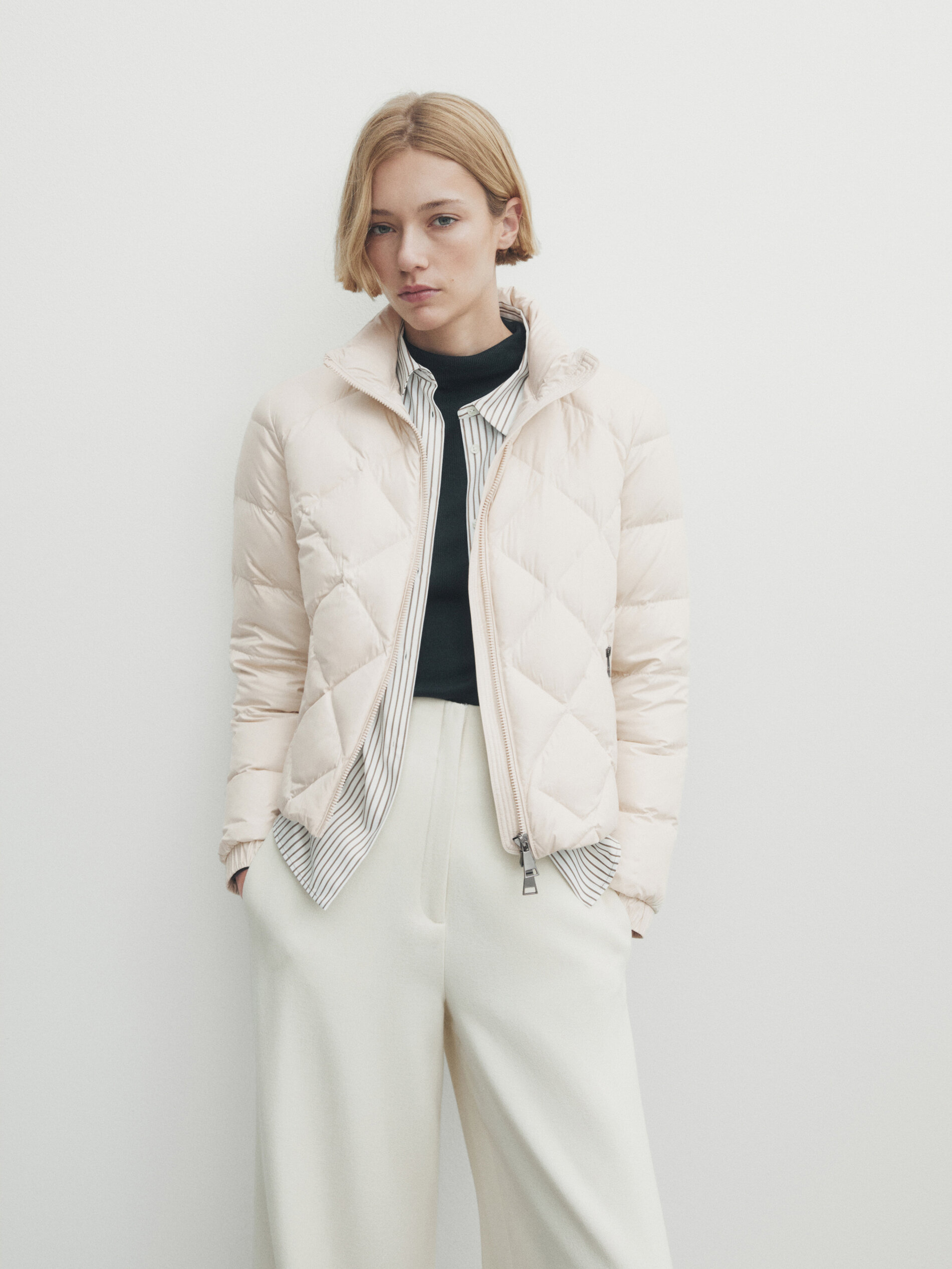 Deasia short sales diamond puffer coat