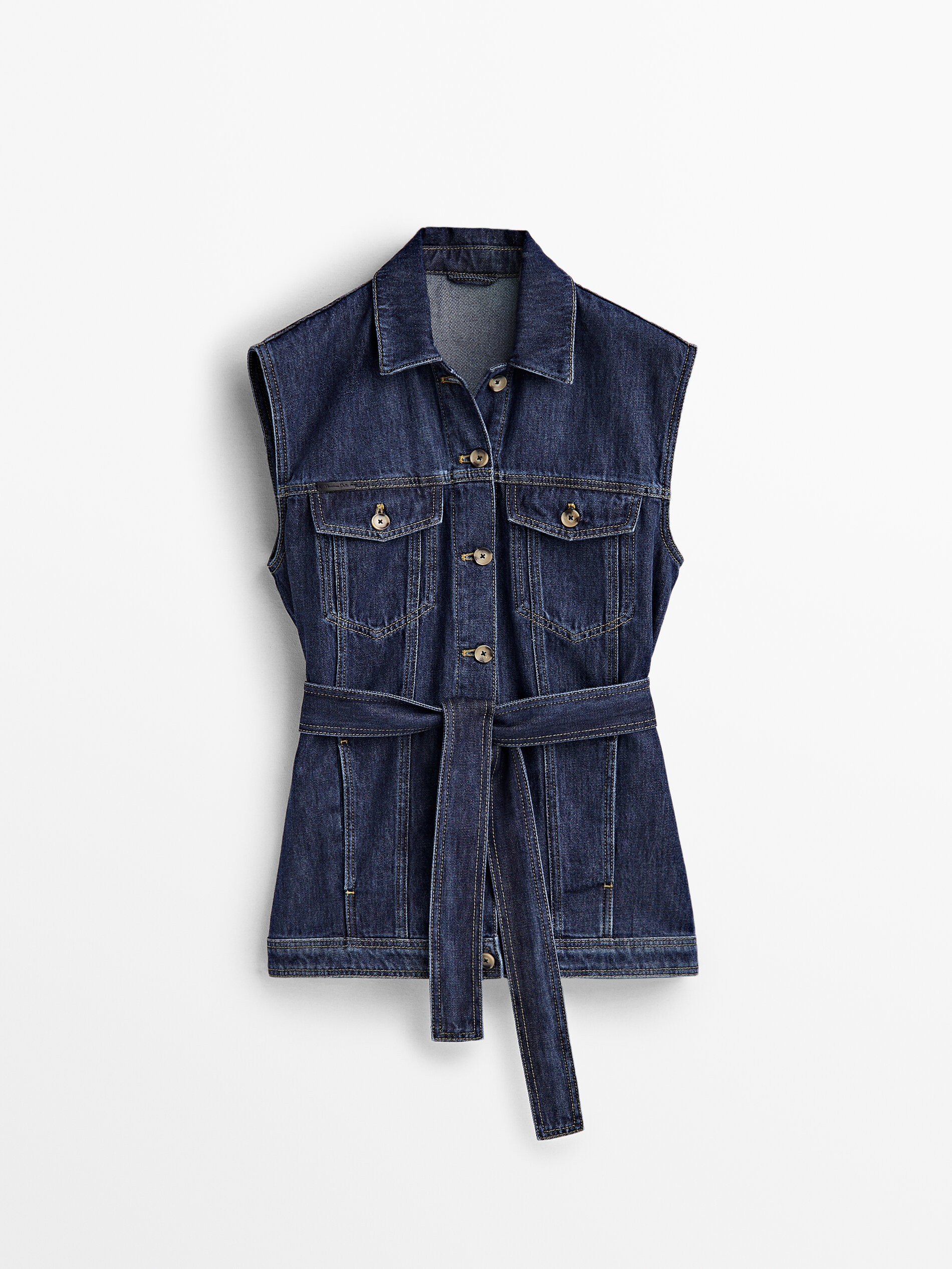 Denim waistcoat ladies on sale