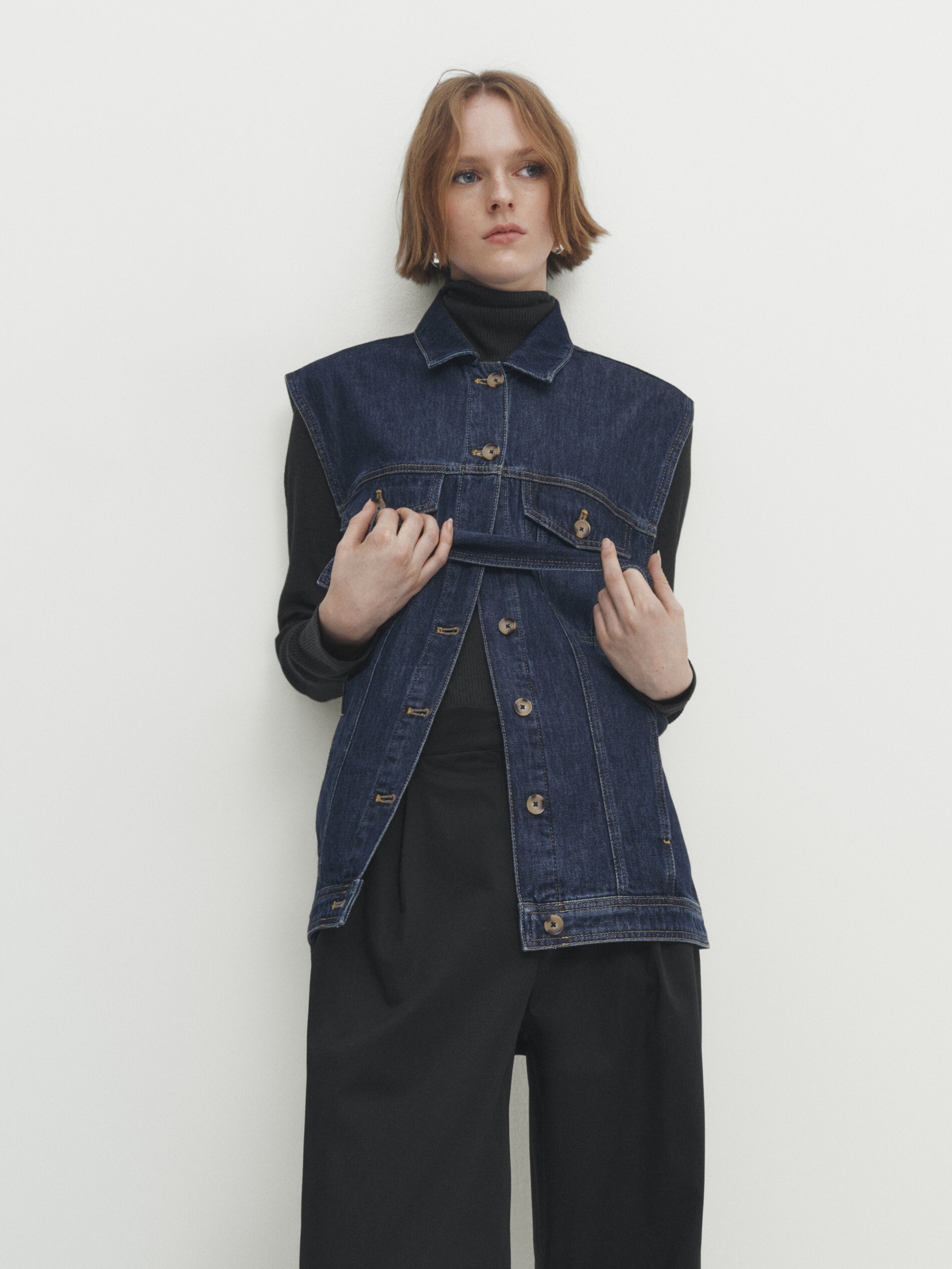 Massimo dutti hot sale sleeveless jacket