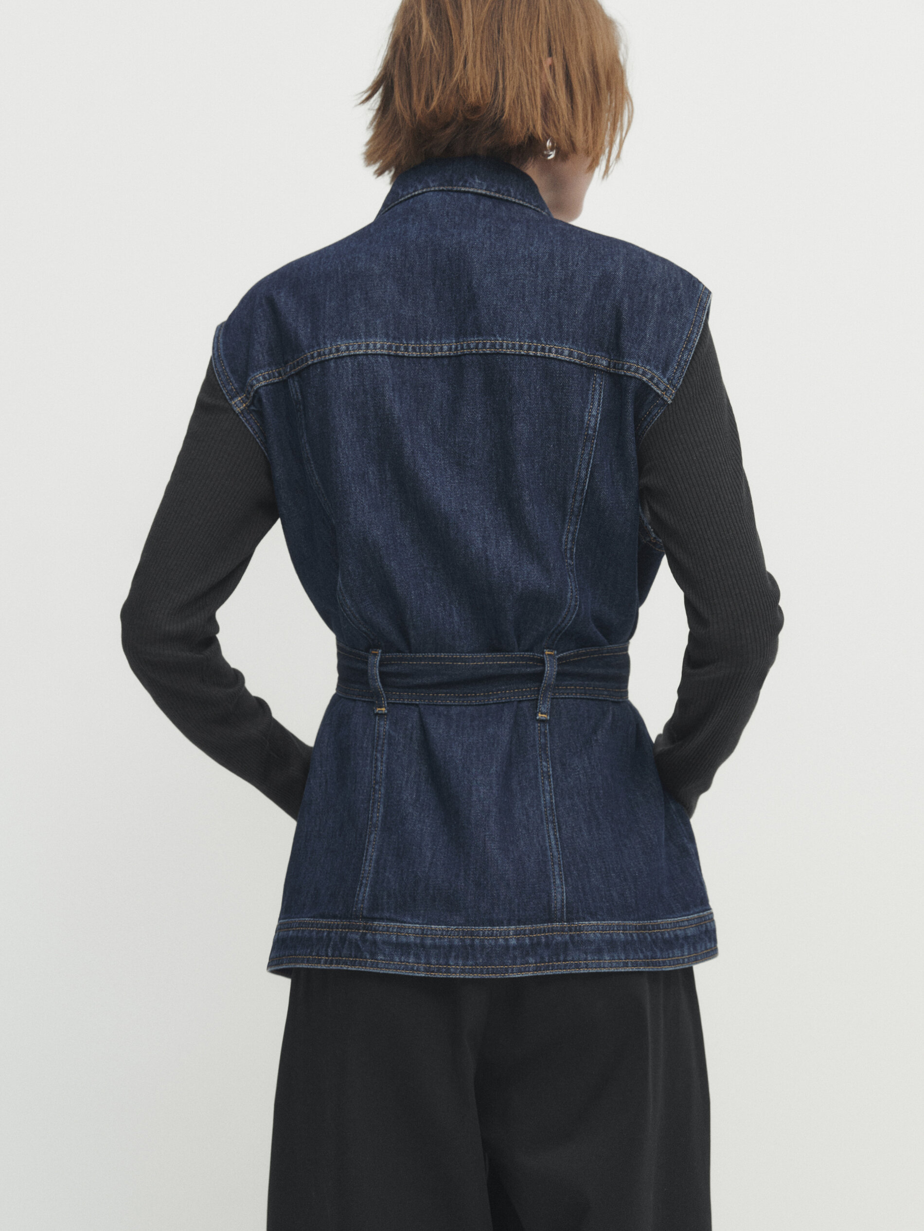 Denim waistcoat hotsell for ladies