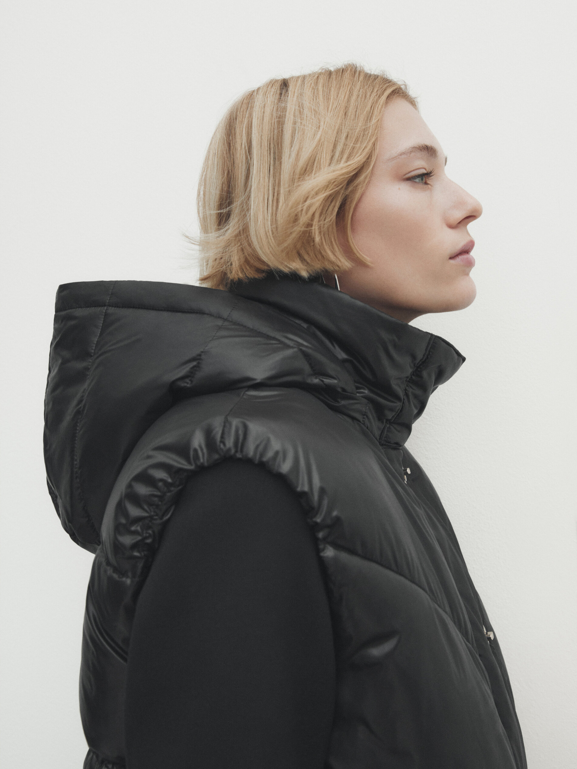 Puffer gilet with snap buttons