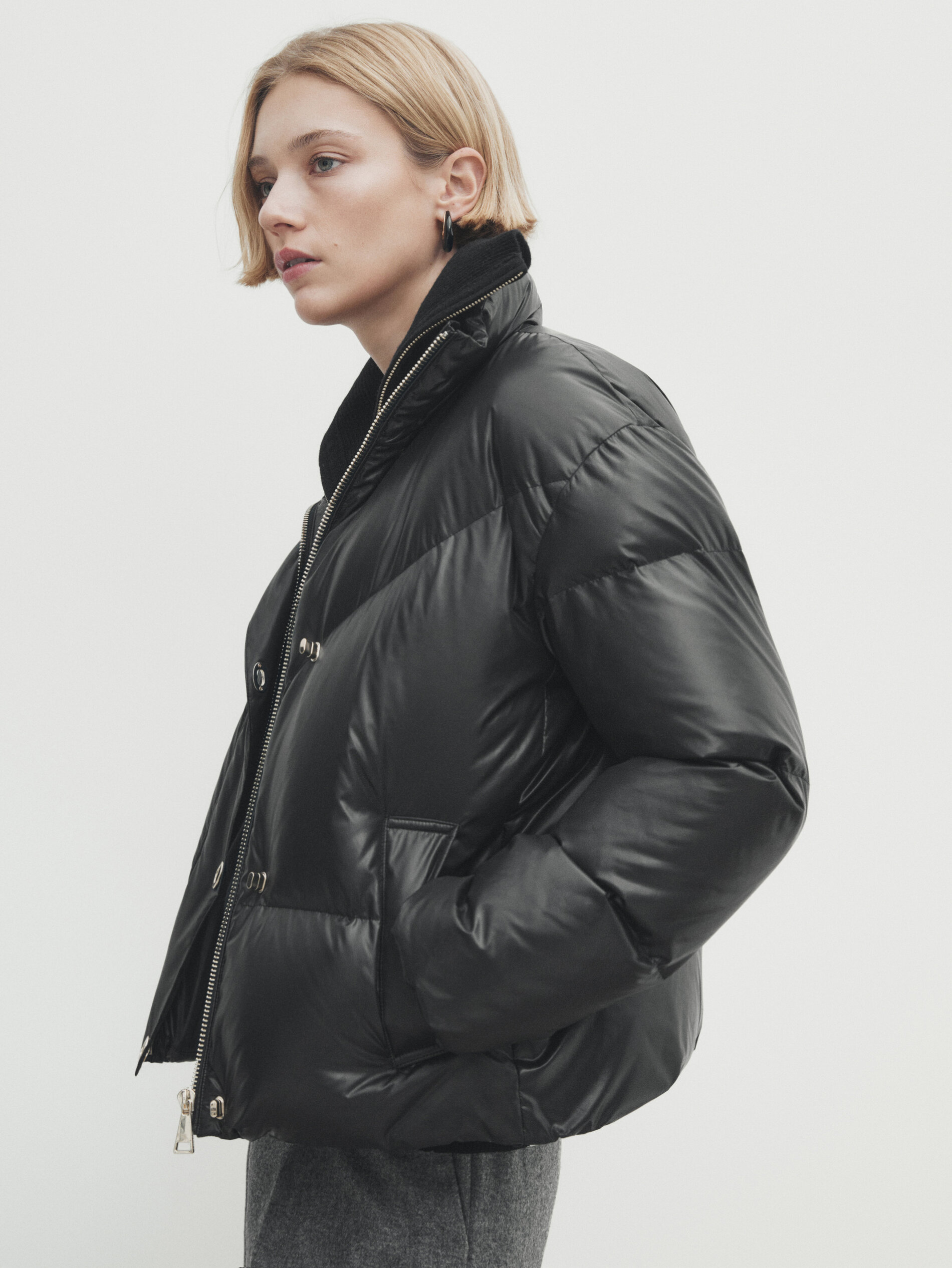 Massimo dutti padded jacket store