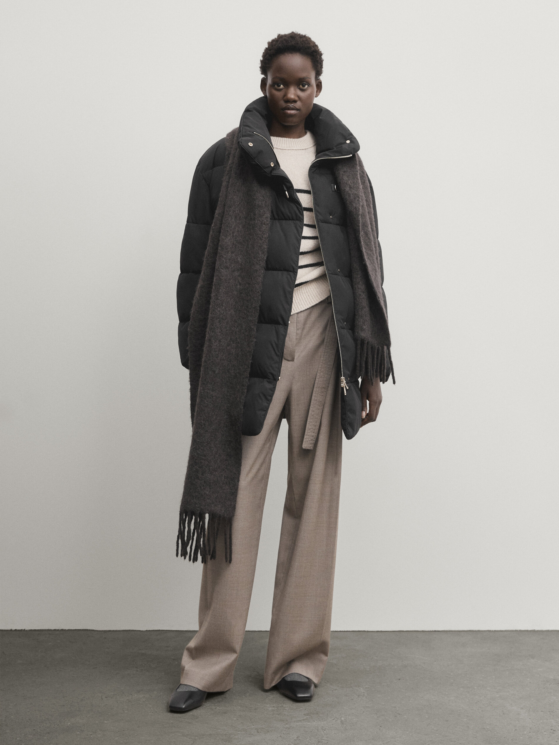 Massimo dutti down coat top