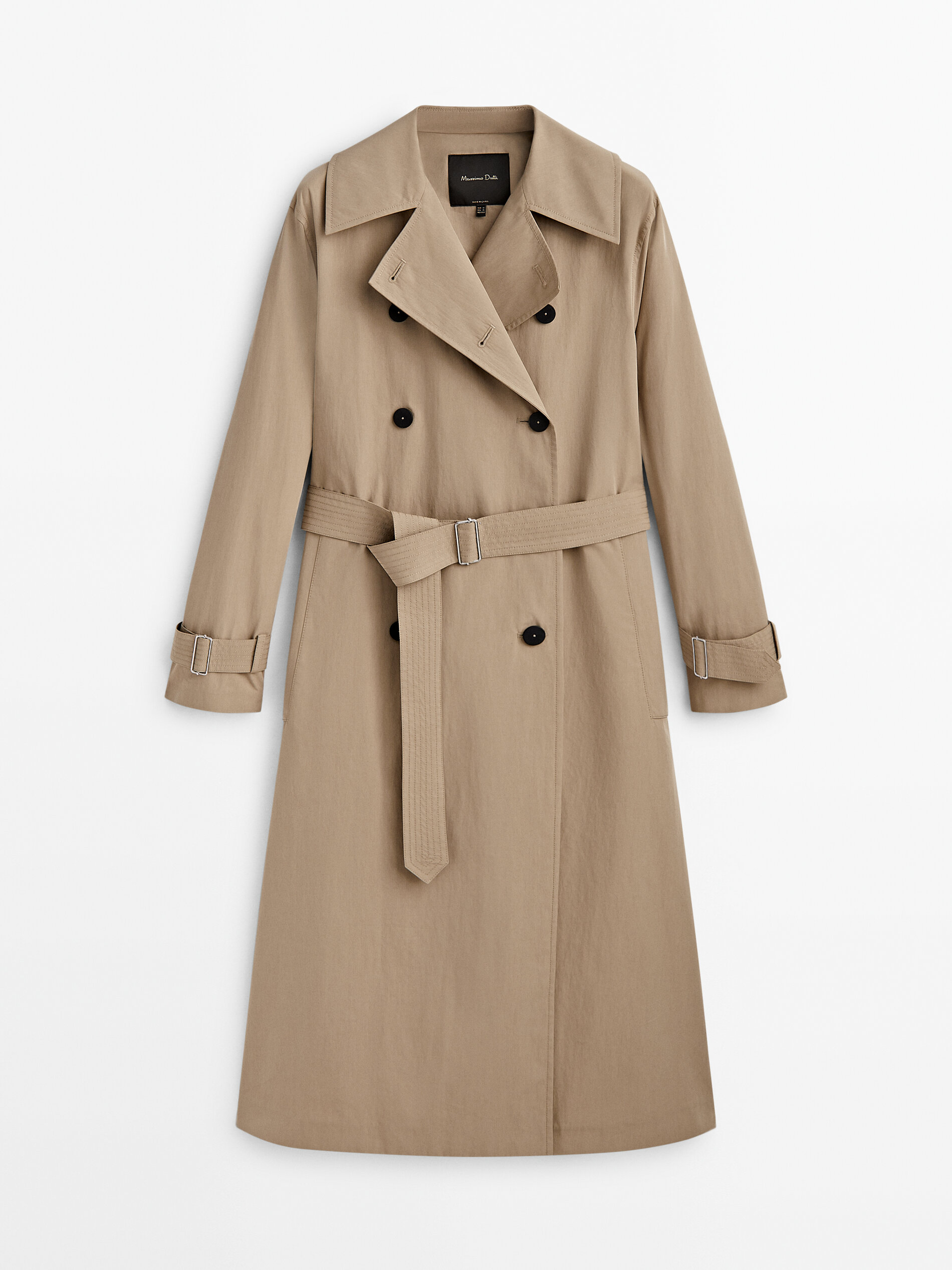 Tan trench shop coat female