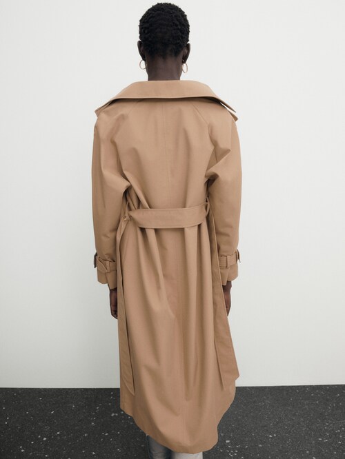 lezer Begunstigde Melodieus Trench coat with belt - Massimo Dutti