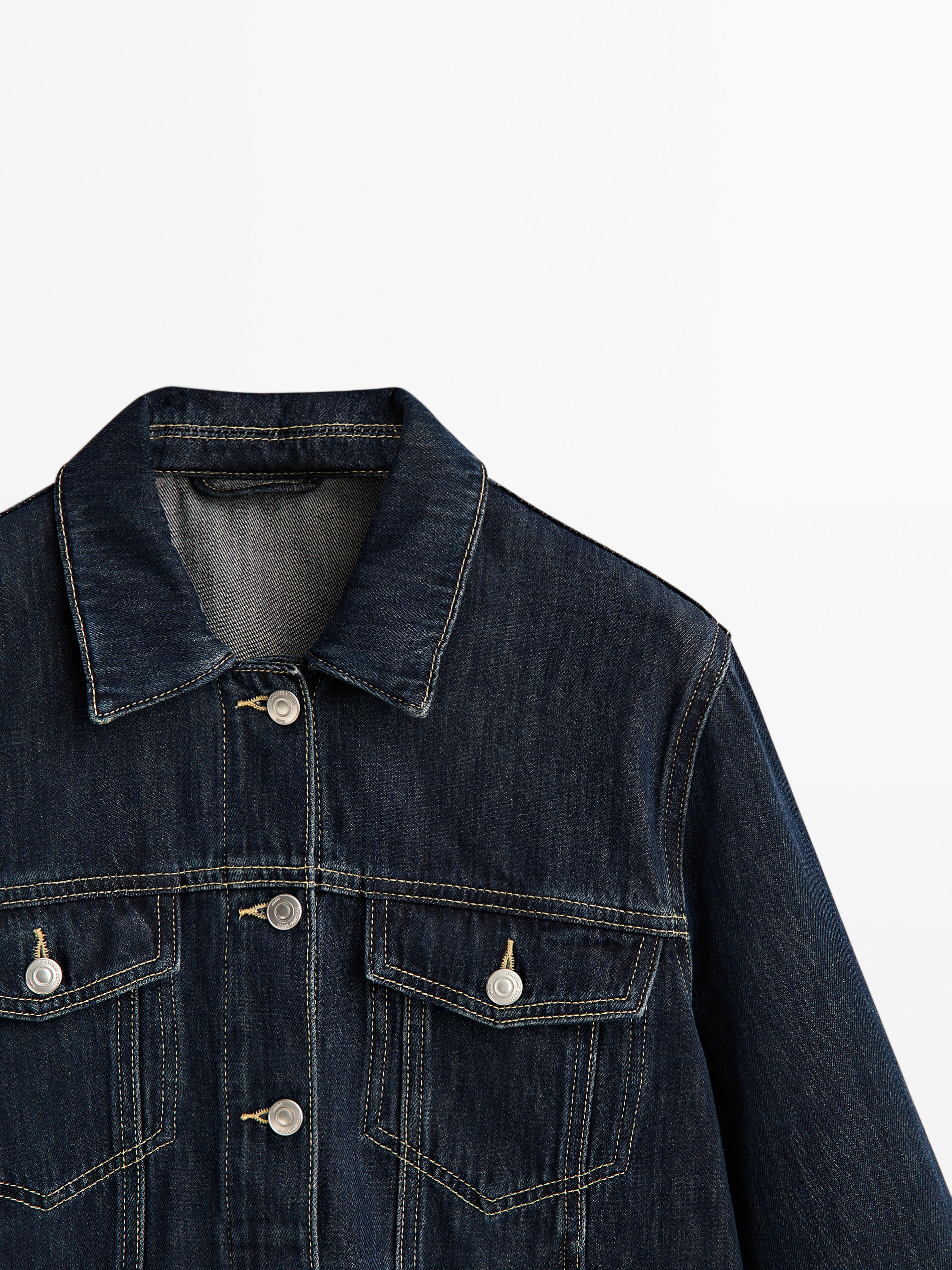 Denim jacket massimo dutti sale