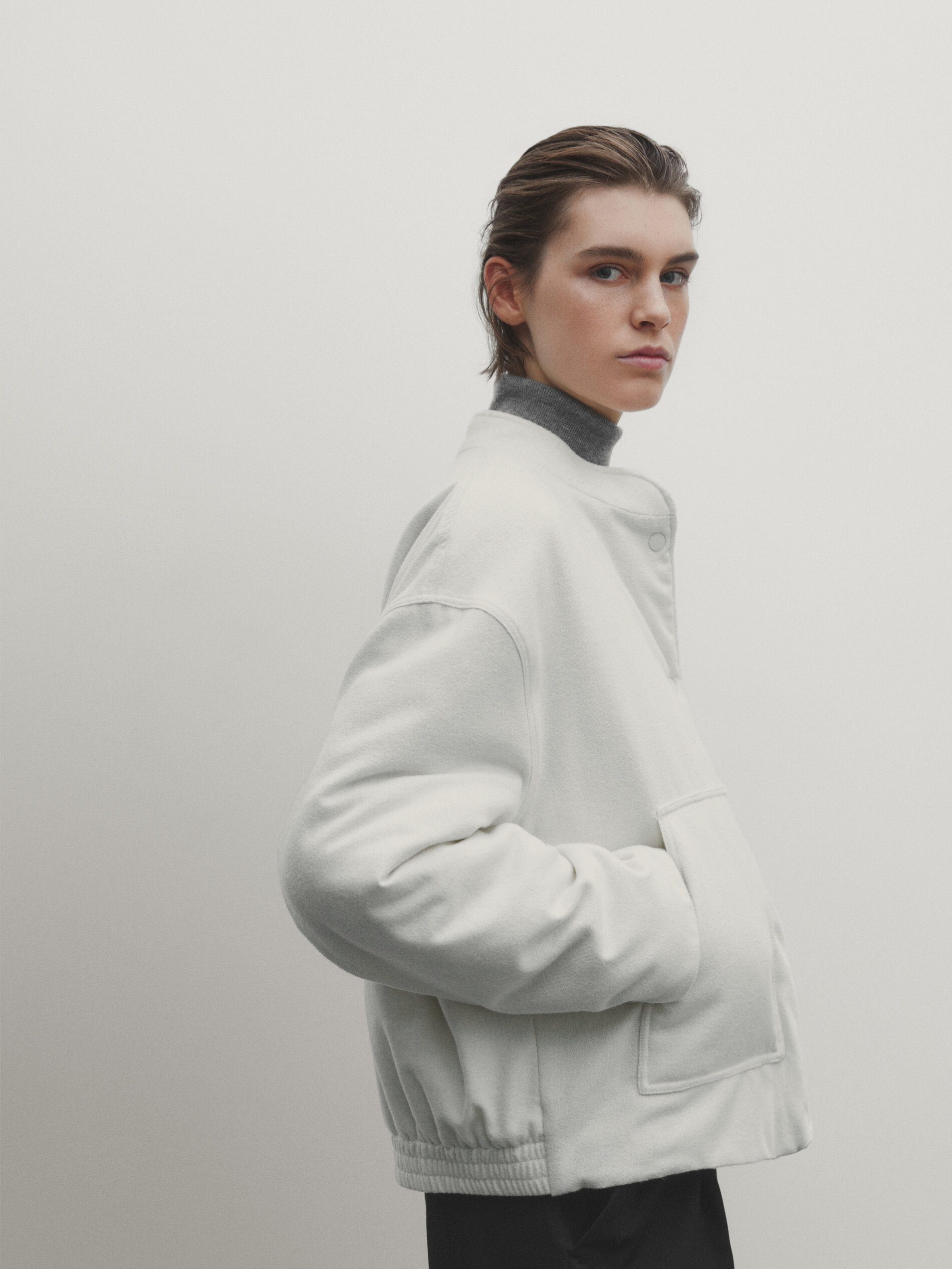 Massimo dutti 2025 white jacket