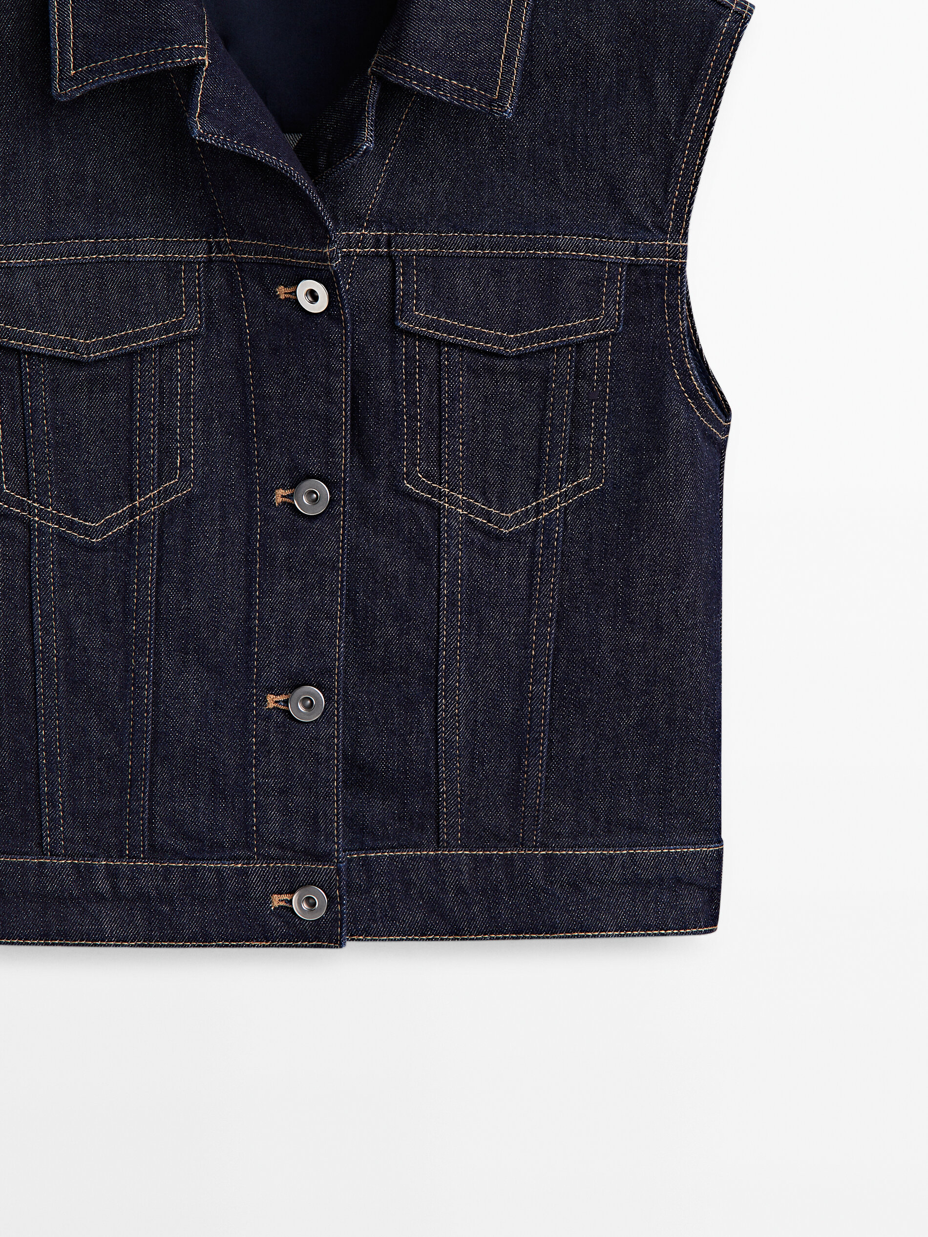 Veste jean discount manche courte