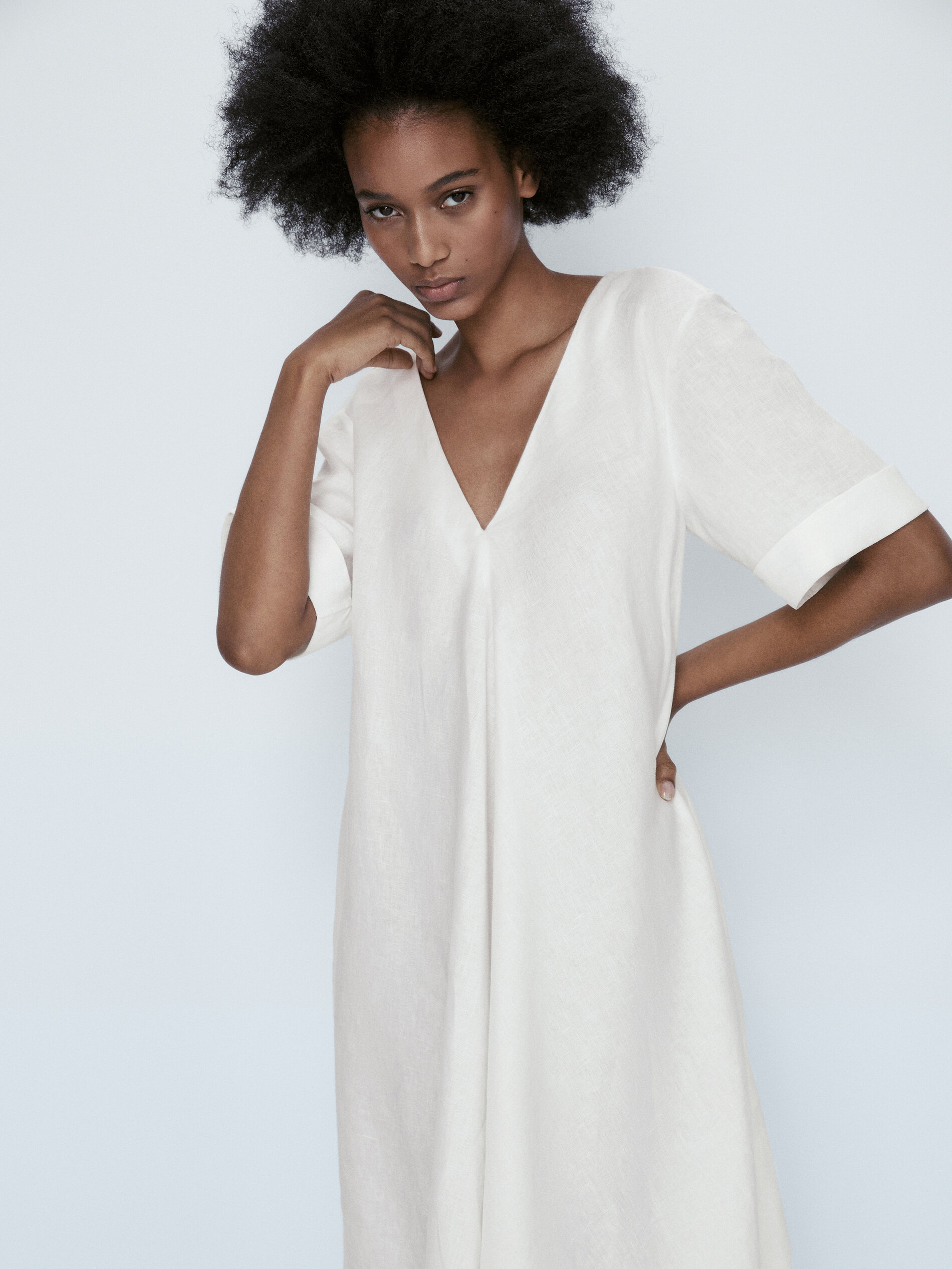 Massimo dutti deals white dress