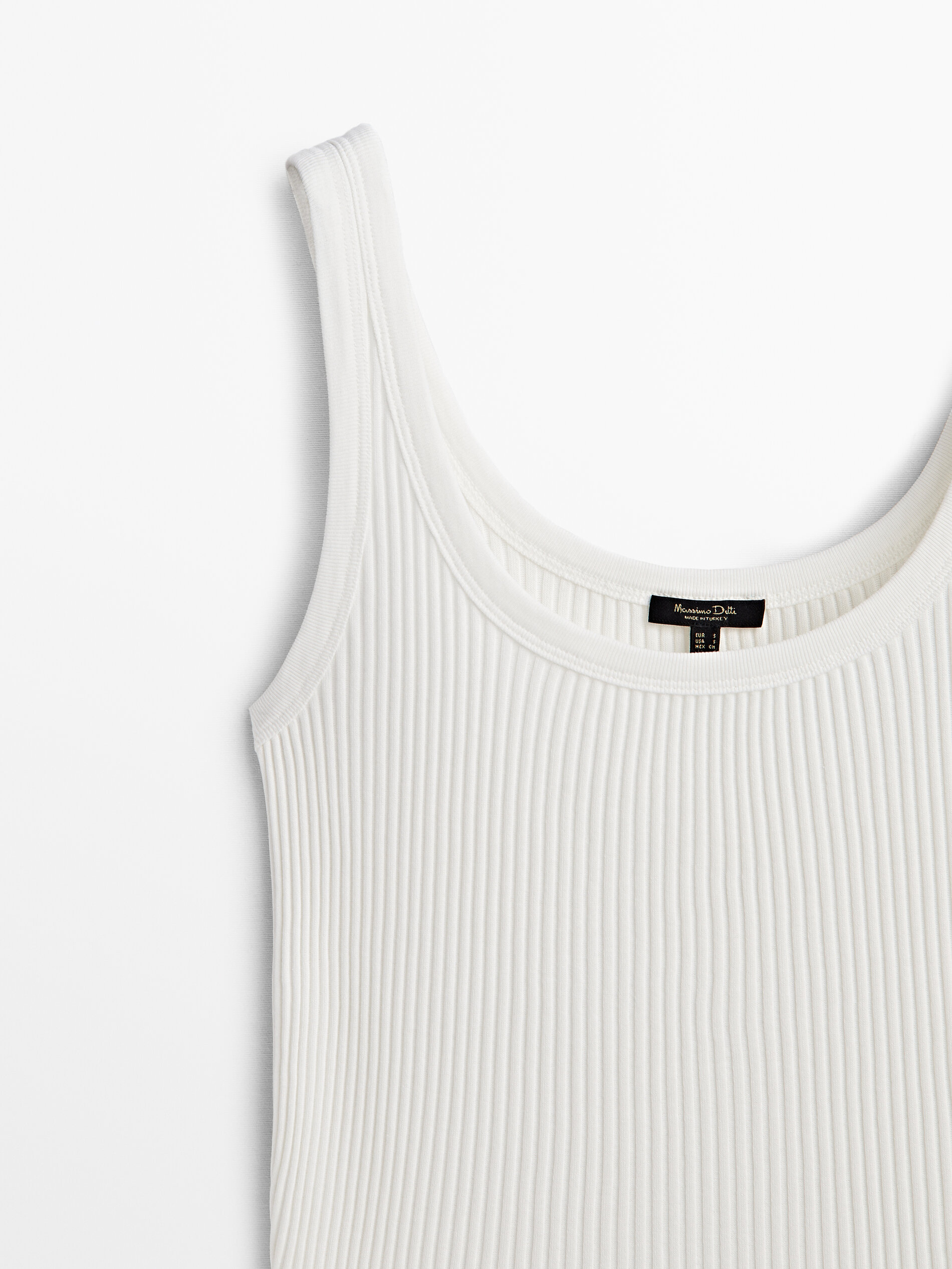 Massimo dutti camiseta hombreras clearance