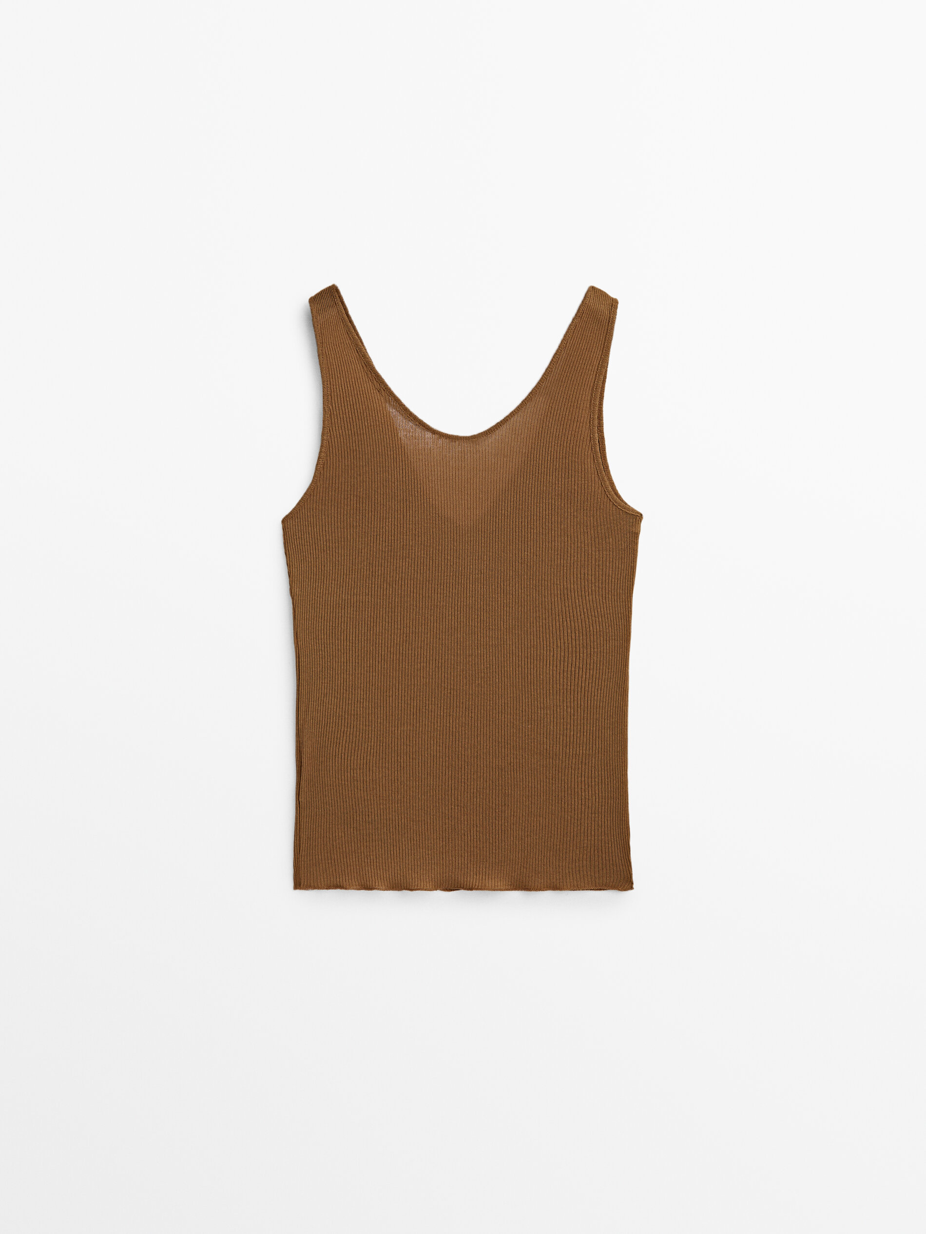 D bardeur d tail couture Brun Vigor Noir T shirts Et Polos