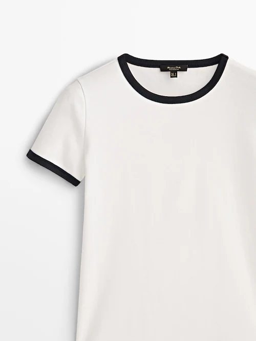 Contrast Trim T-Shirt - Women - Ready-to-Wear