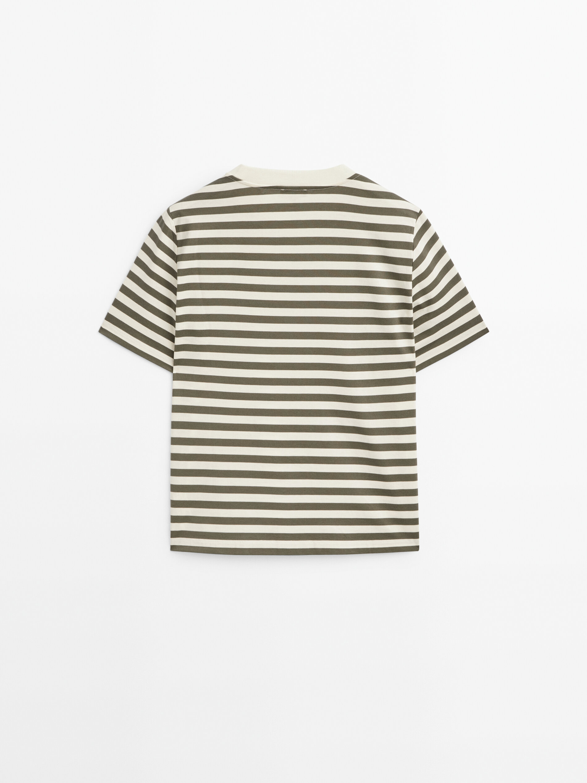 Massimo dutti camisetas shop manga corta mujer