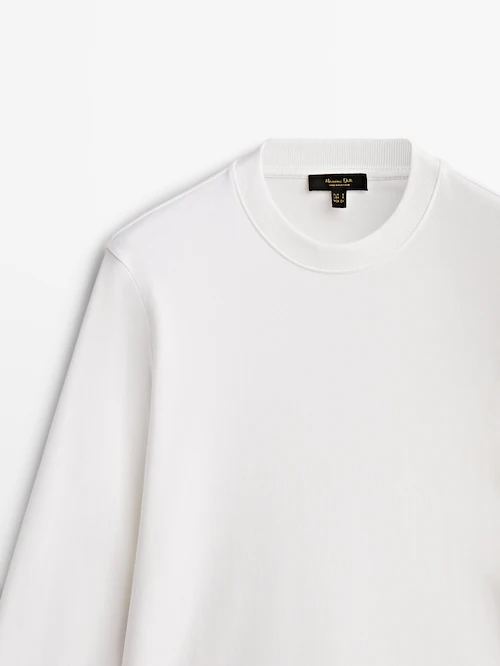 Camiseta manga algodón - Massimo Dutti México