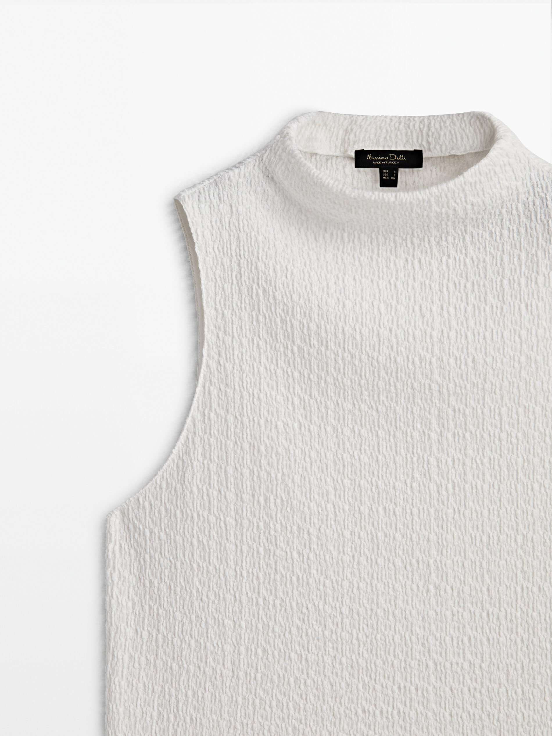 Sleeveless mock new arrivals turtleneck sweater