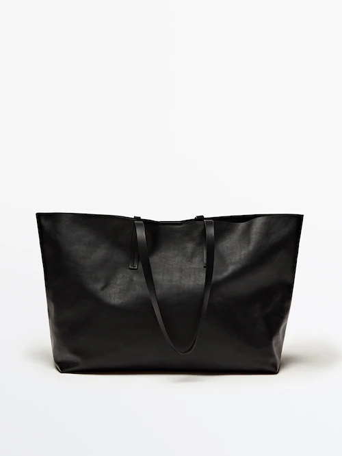 leather shopper bag