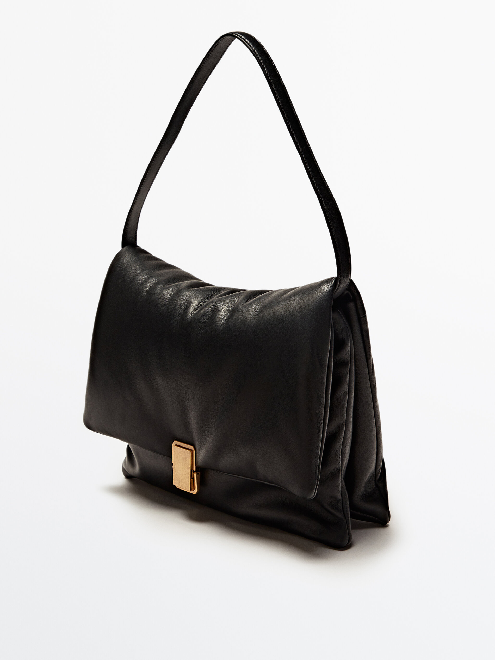 Massimo dutti leather hotsell box bag