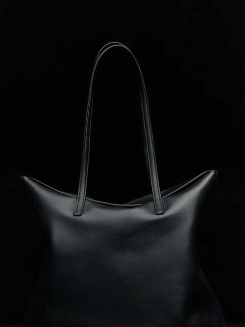 Nappa leather tote bag - Massimo Dutti United Kingdom
