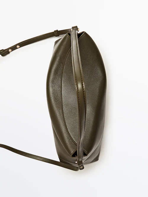 Nappa leather camera bag - Massimo Dutti