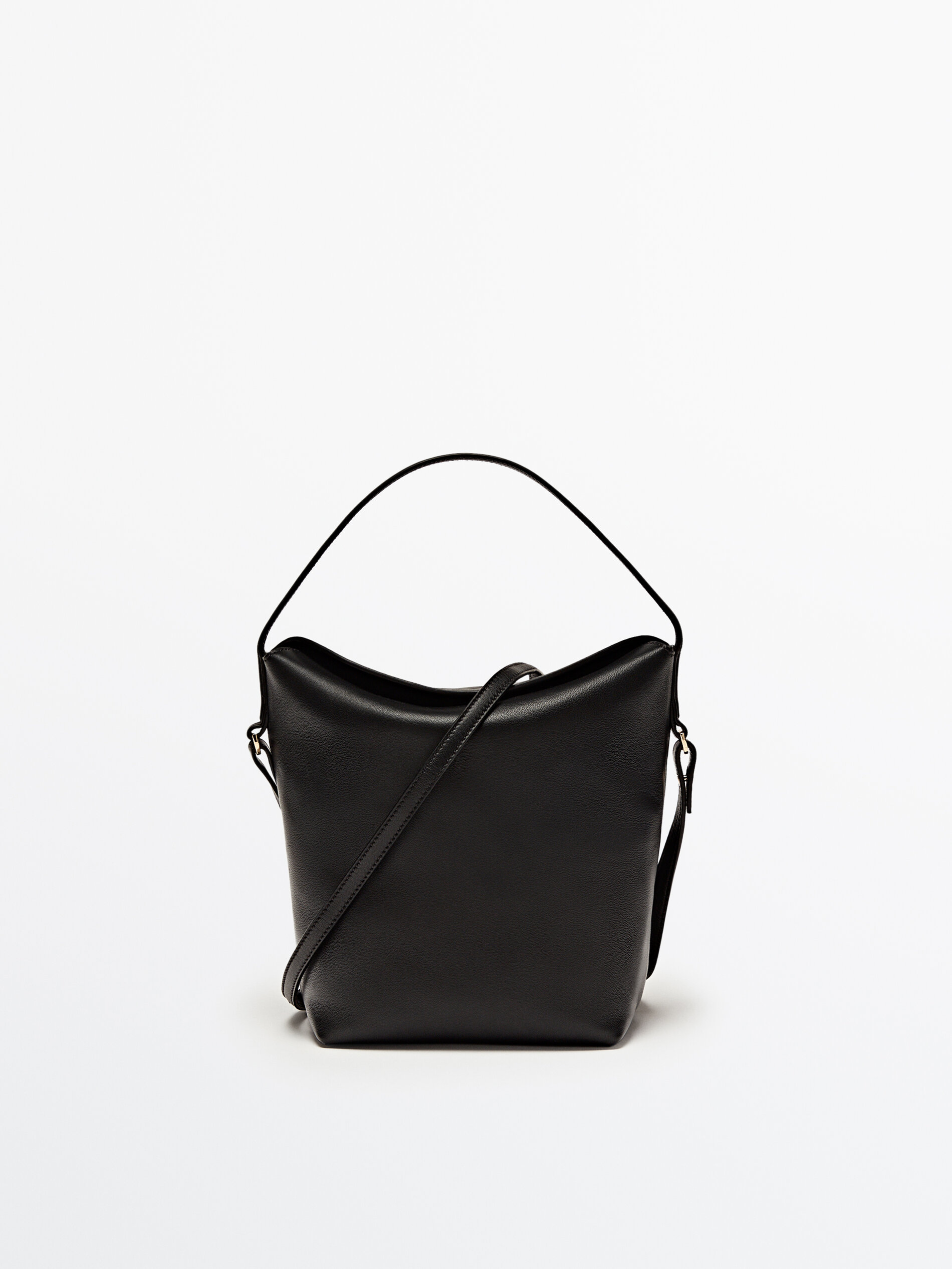 Massimo dutti leather box bag clearance