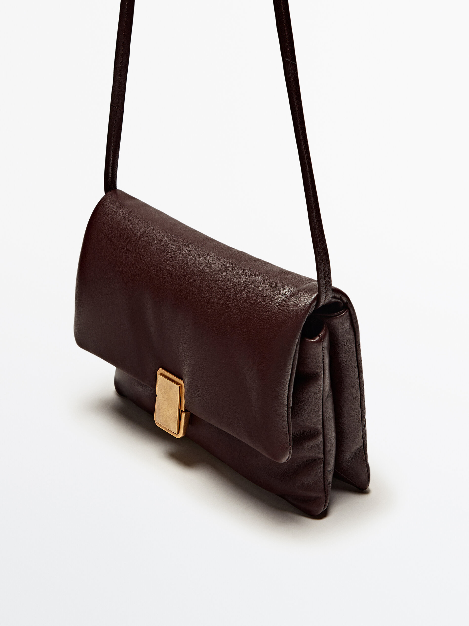 Massimo dutti leather box bag best sale