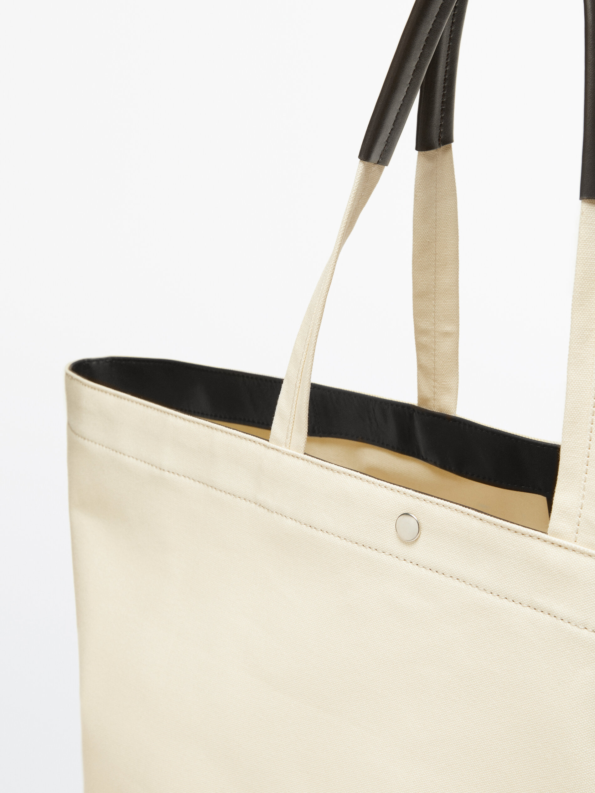 Maxi canvas shopper bag