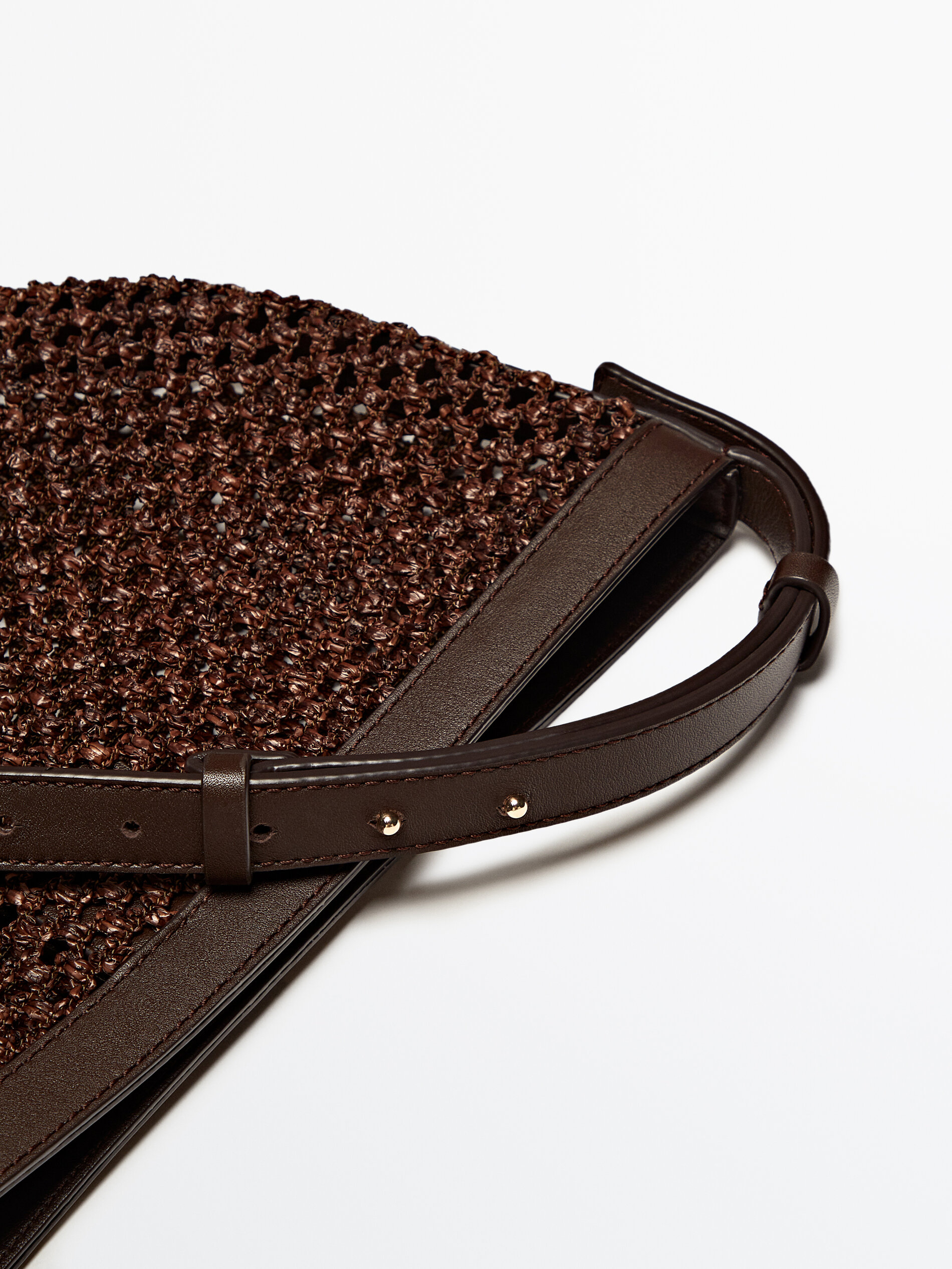 Sac bandouli re filet d tails en cuir nappa