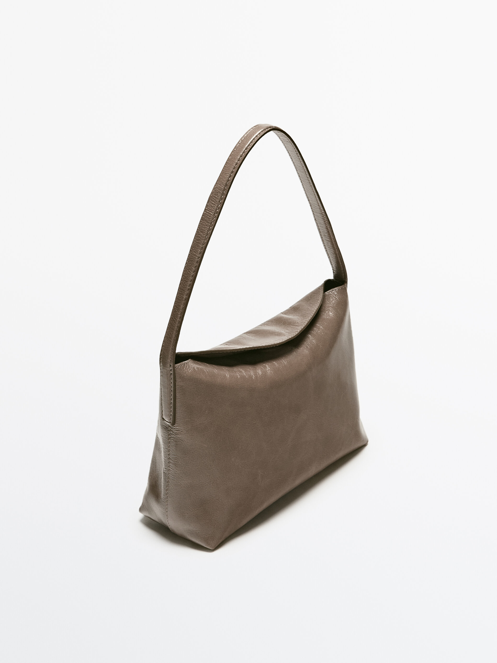 Bolso marron shop massimo dutti