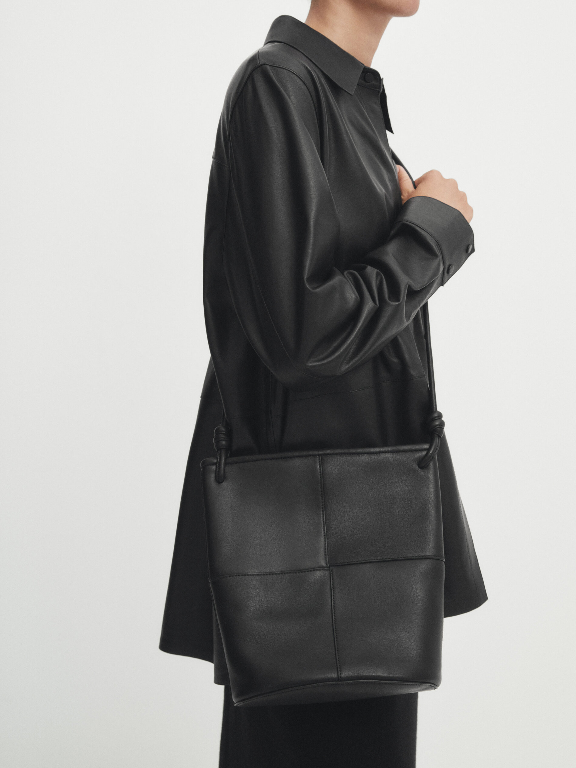 Massimo dutti cheap leather bag