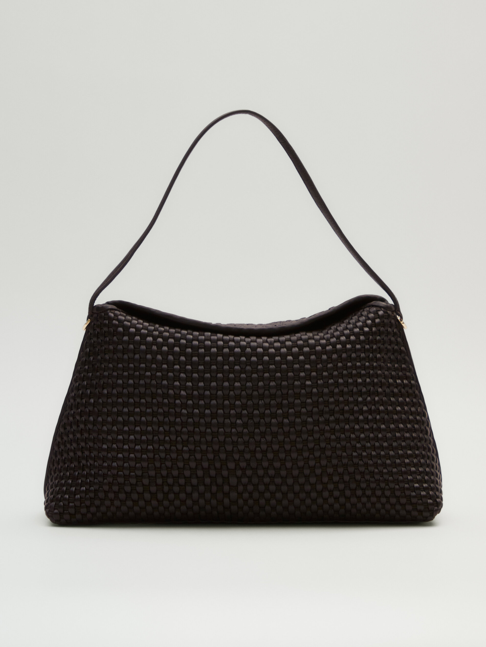 Massimo dutti best sale braided leather bag