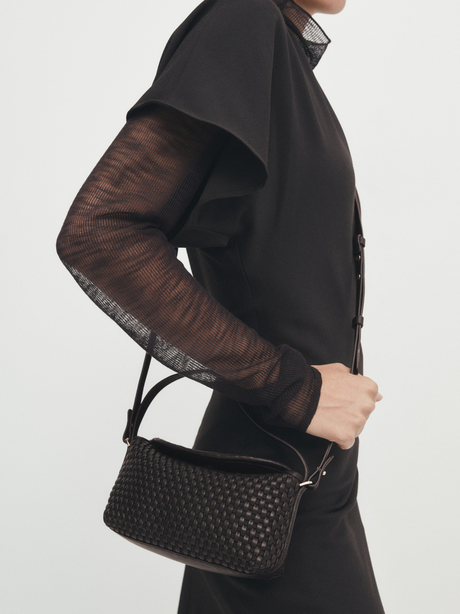 Woven crossbody bag