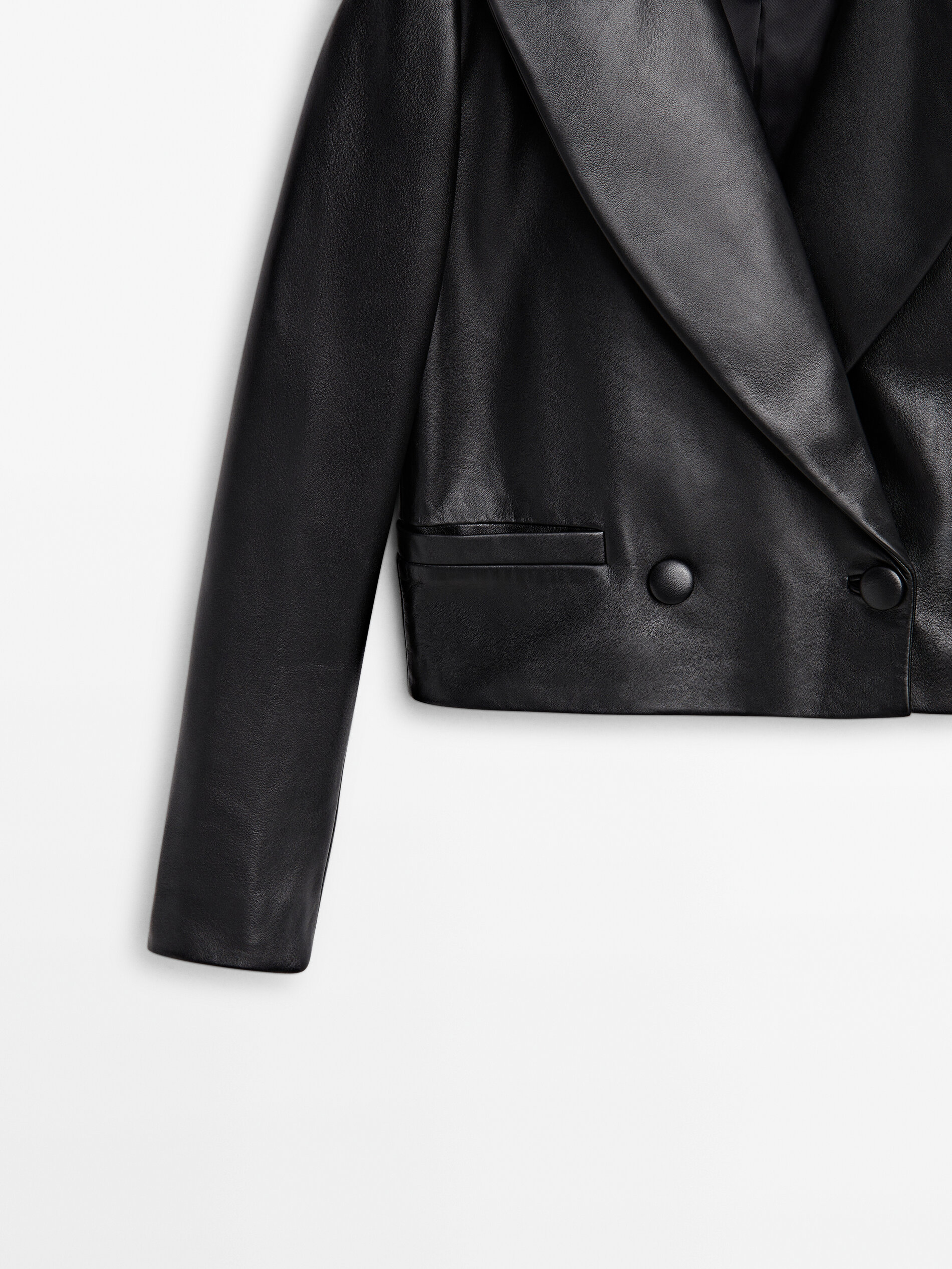 Blouson cuir massimo dutti hot sale femme