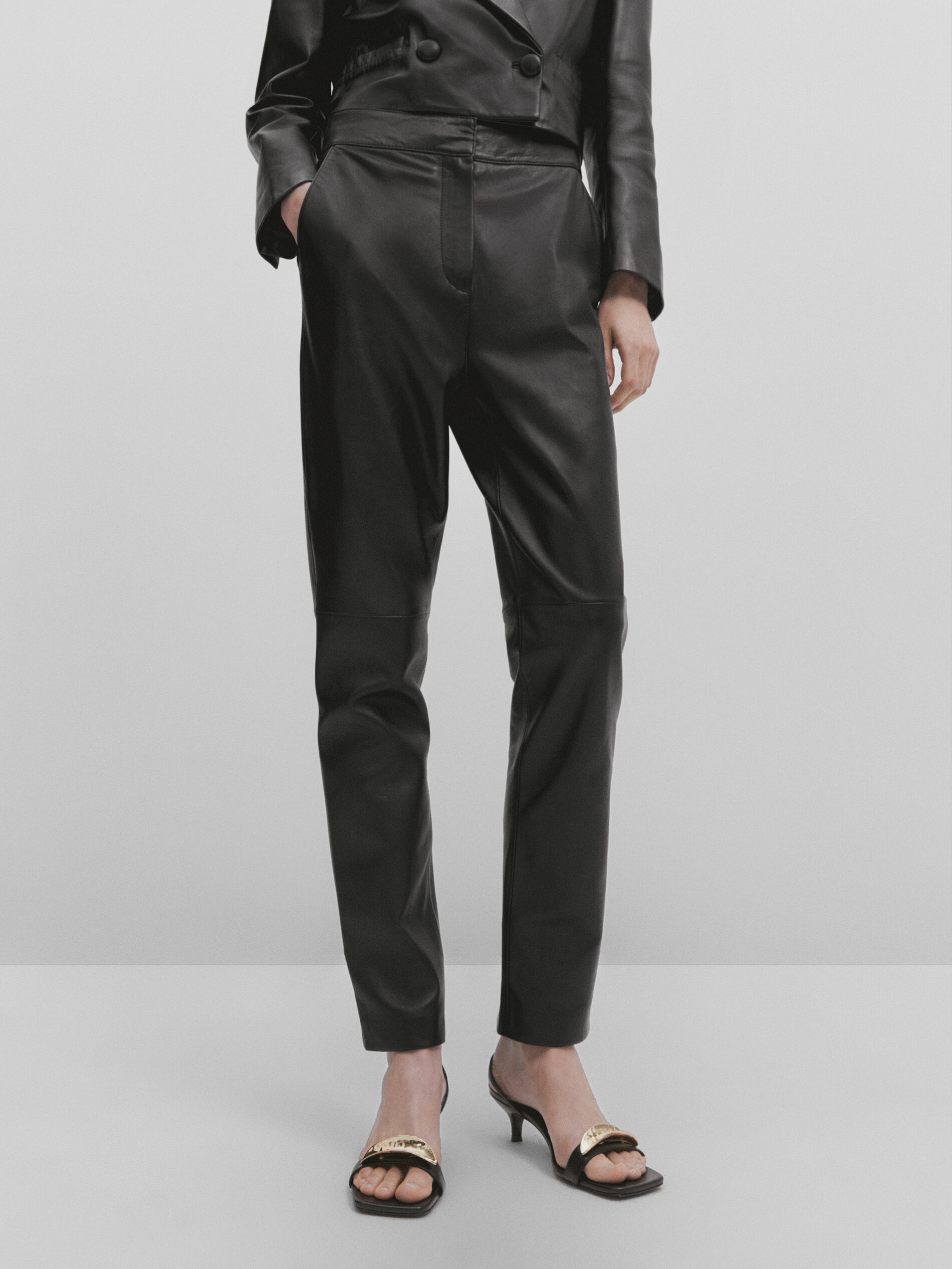 Pantalon cuir massimo store dutti